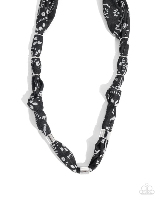Paparazzi Bandana Balance - Black Necklace