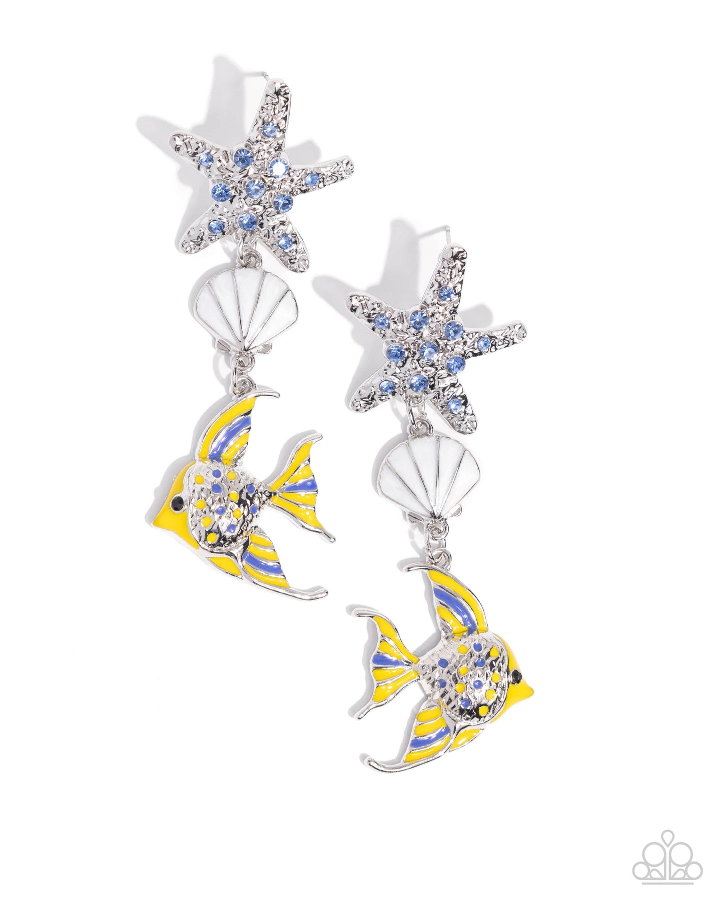 Paparazzi Under the Reef - Multi Post Earrings