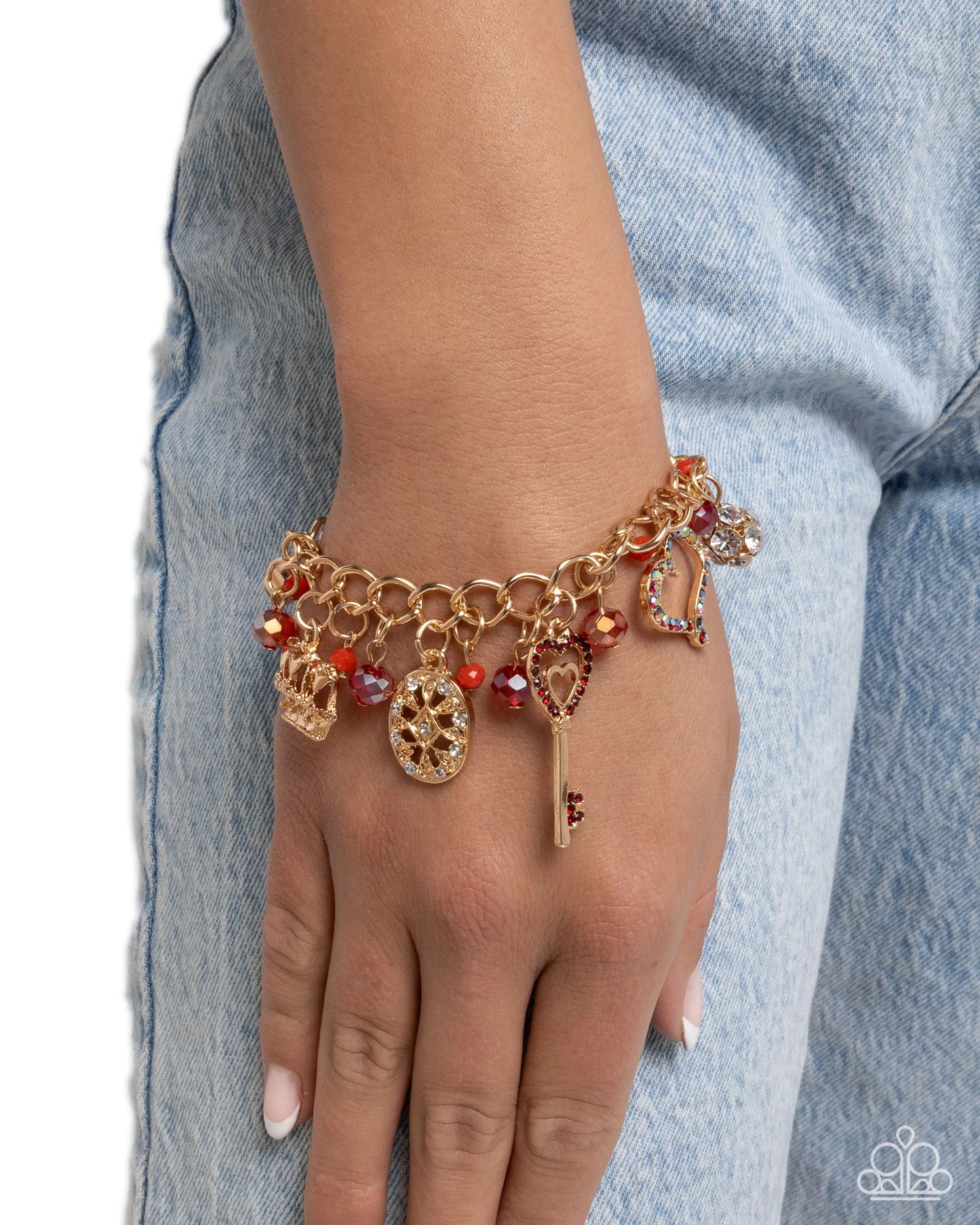 Paparazzi Queen of the Party - Red Bracelet