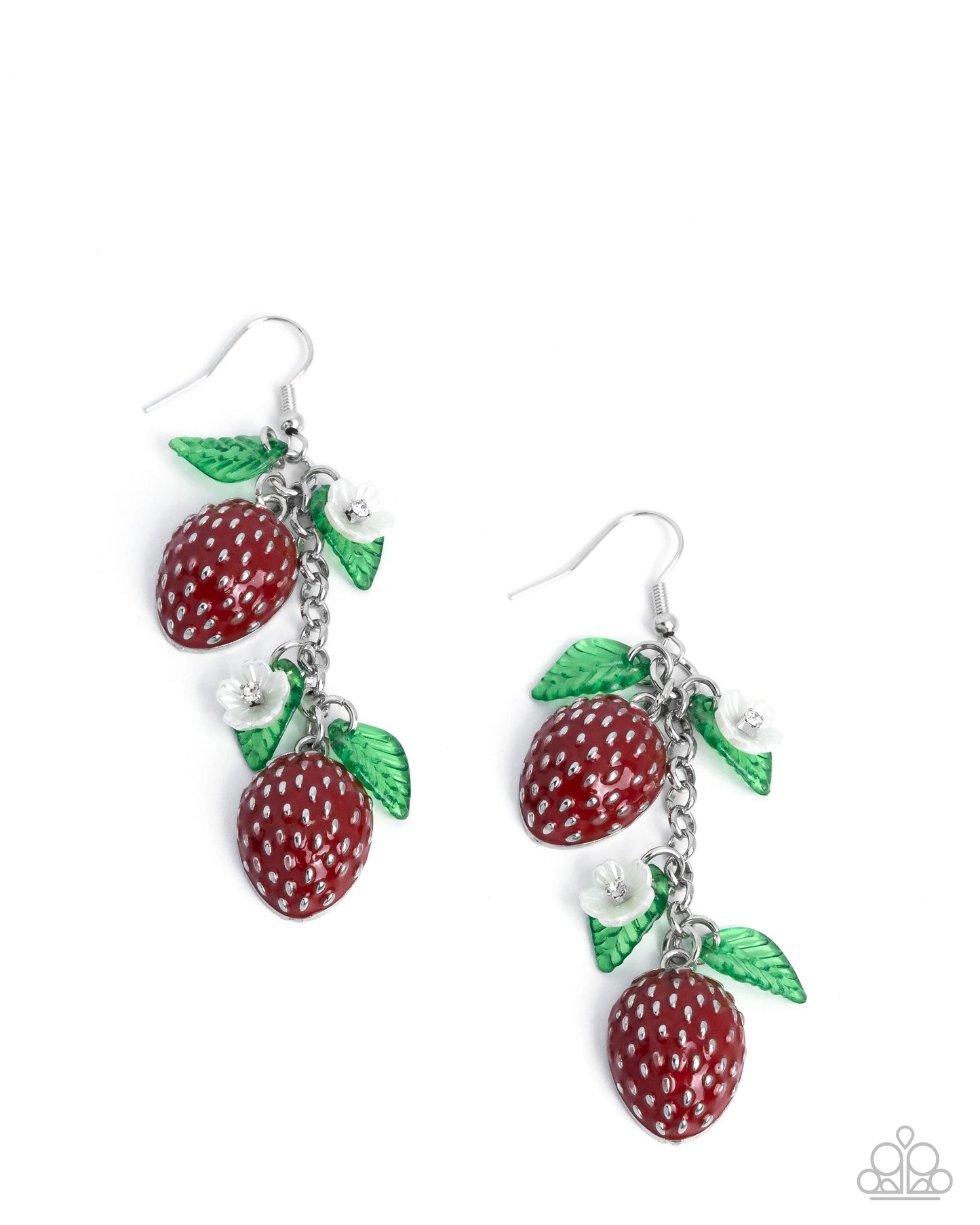 Paparazzi Seize the Strawberries - Red Earrings