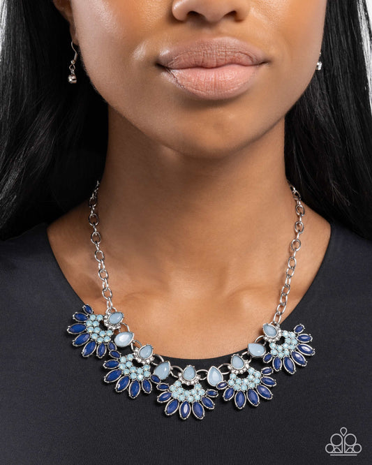 Paparazzi Flawless Fringe - Blue Necklace