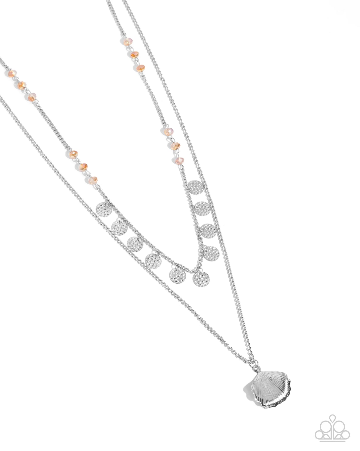Paparazzi Beachy Balance - Orange Necklace
