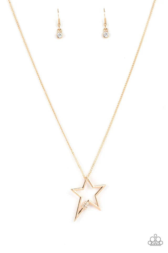 Paparazzi Necklace ~ Light Up The Sky - Gold