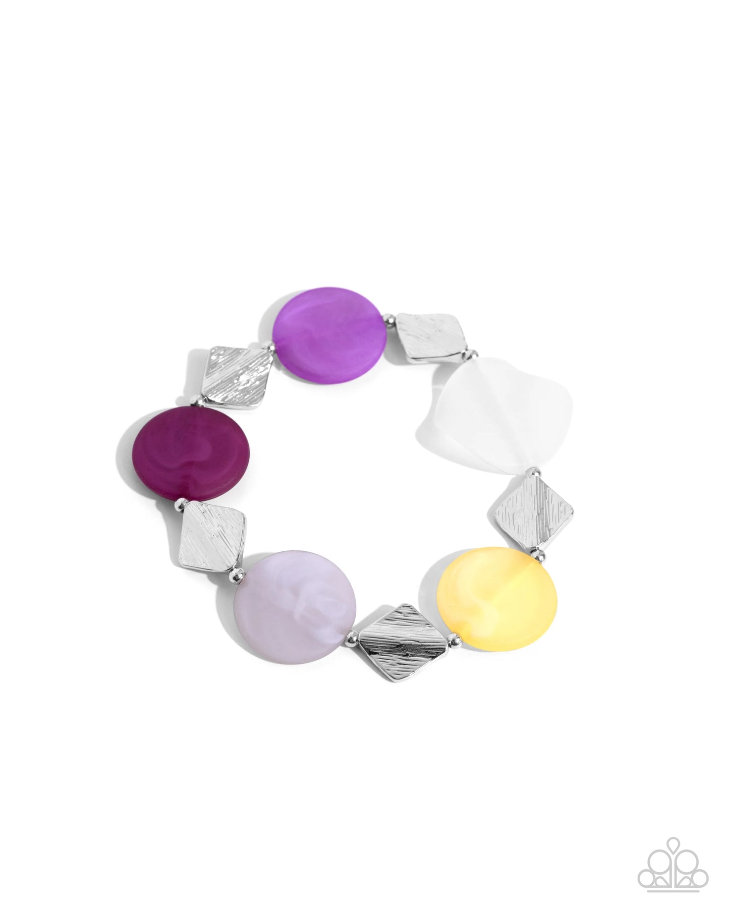 Paparazzi Reflective Redux - Purple Necklace/Paparazzi Reflective Ratio - Purple Bracelet