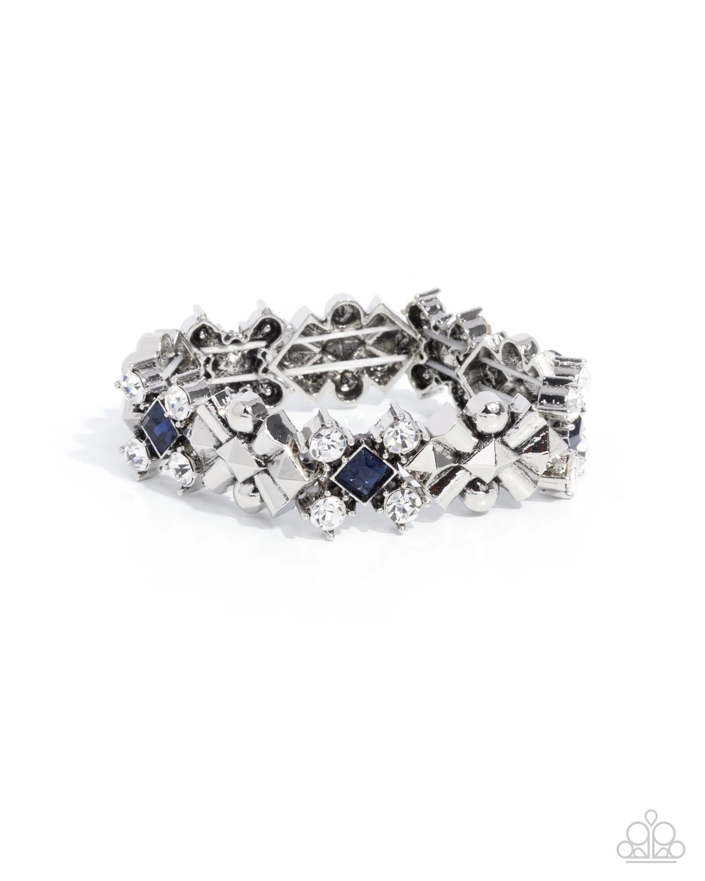 Paparazzi Square Service Blue Bracelet