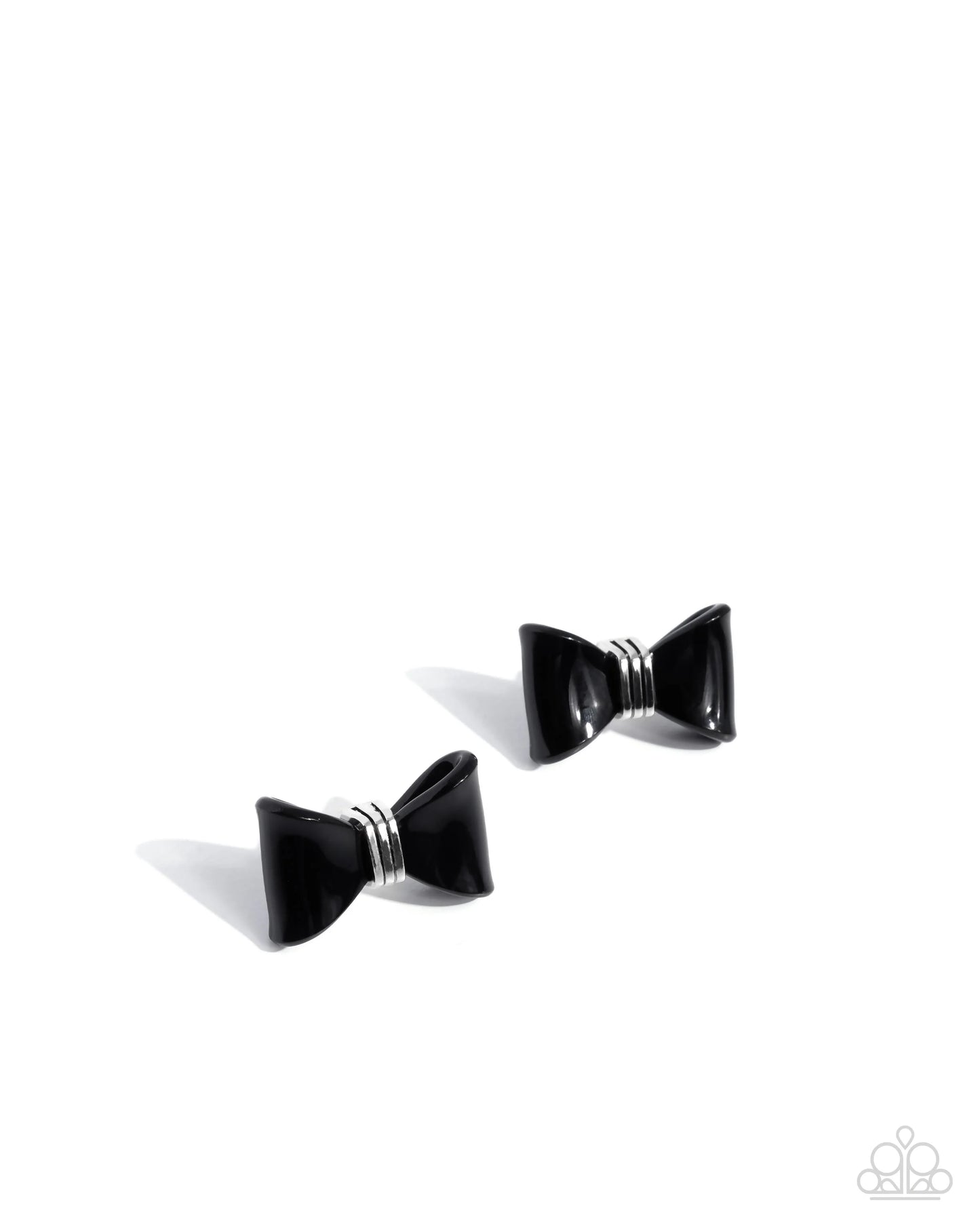 Paparazzi Spruced Up - Black Post Earrings