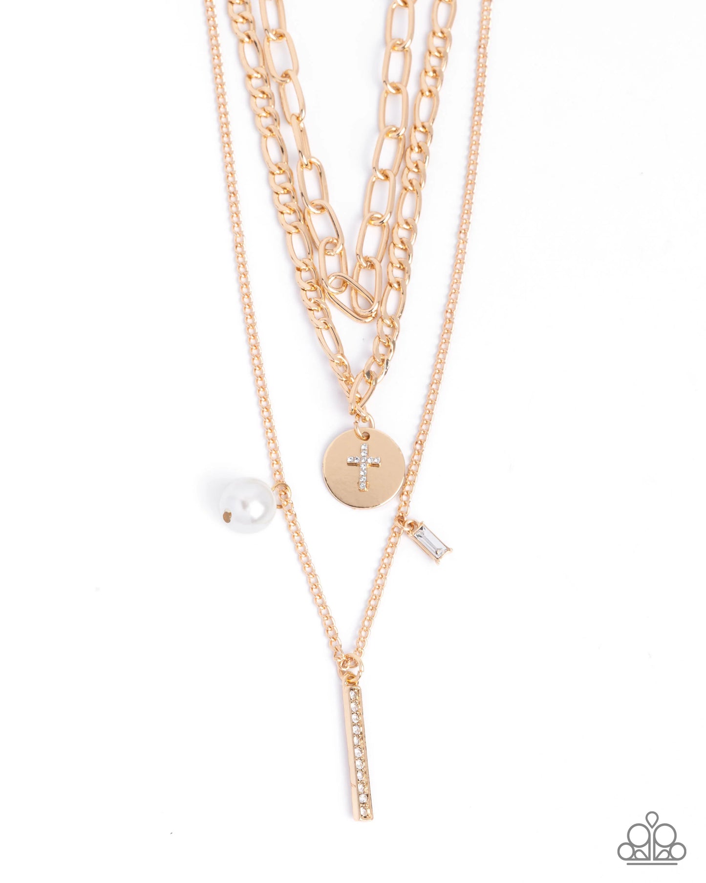 Luminous Layers - gold - Paparazzi necklace