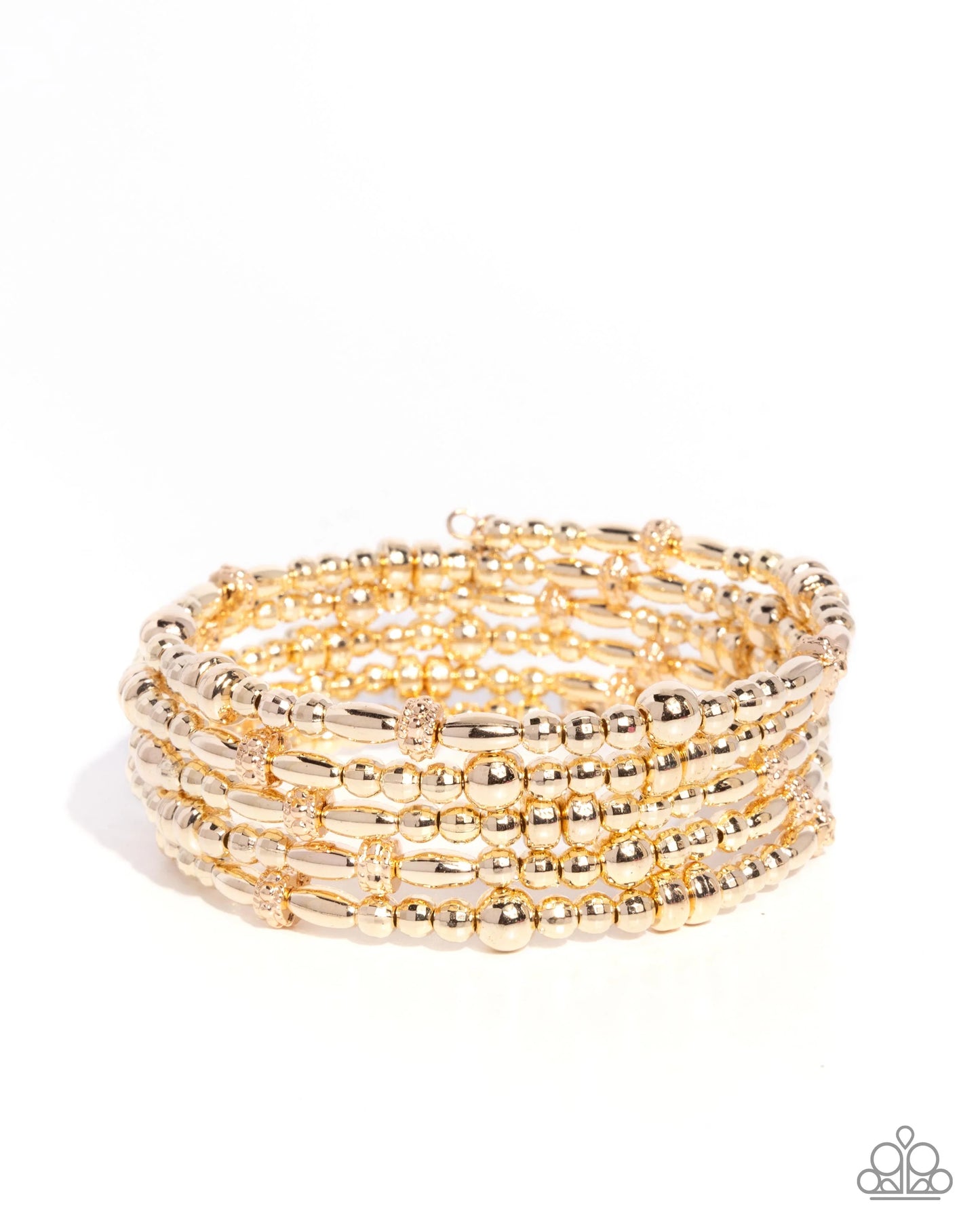 Paparazzi Boisterous Beads - Gold Bracelet