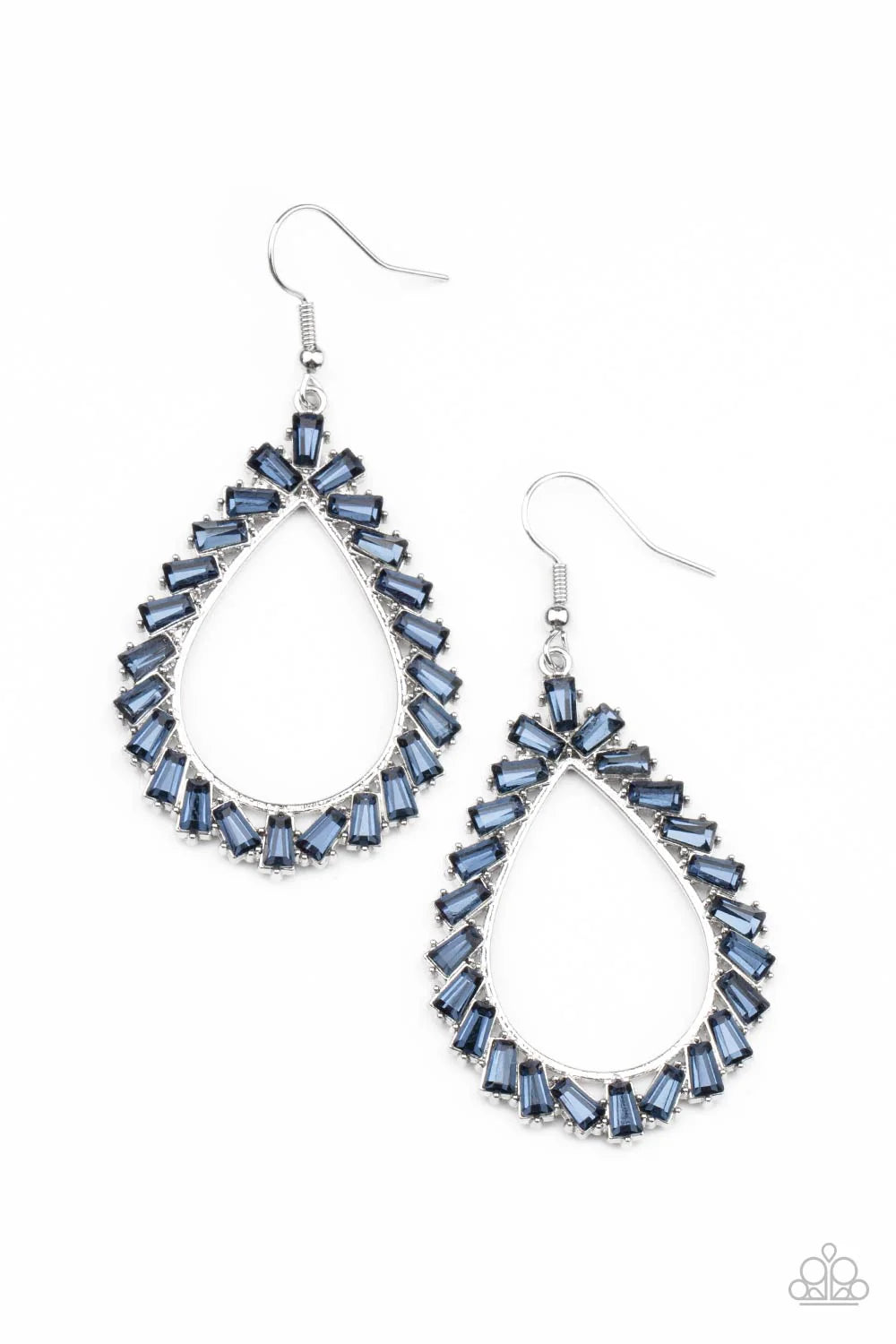 PAPARAZZI "STAY SHARP" BLUE EARRINGS
