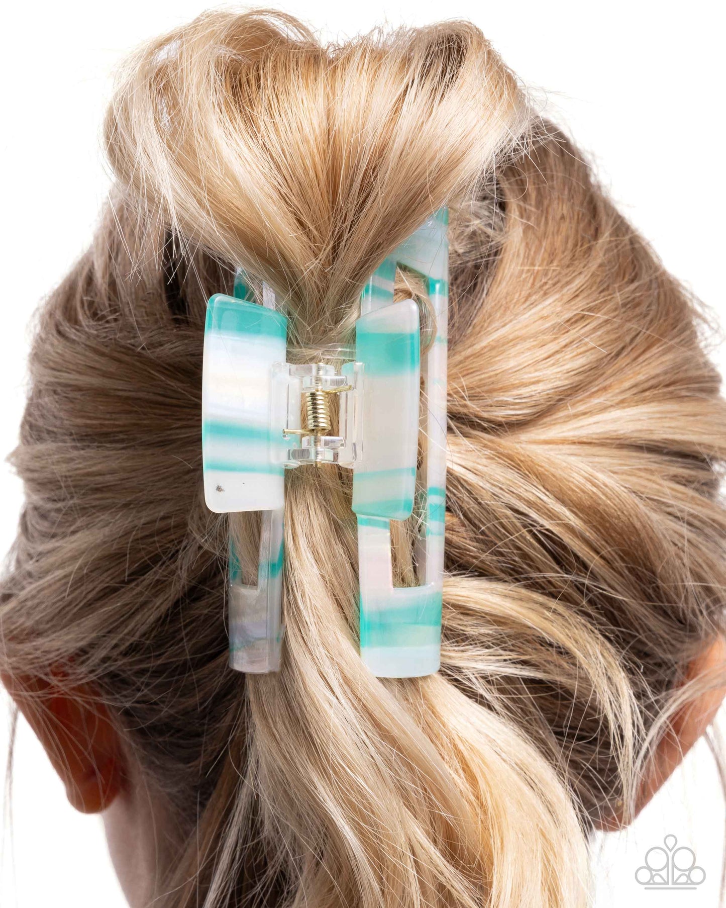 Paparazzi Striped Showcase - Hair Accessory Hair Clip