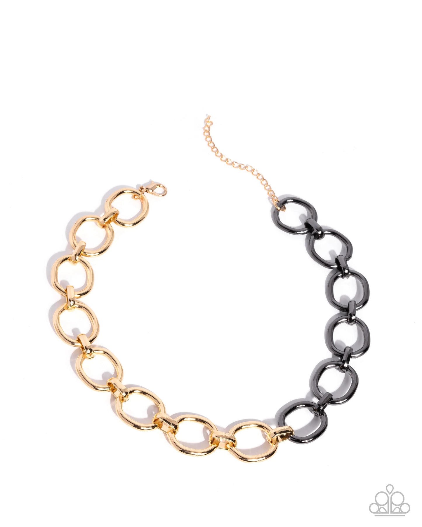 Paparazzi Mismatched Minuet - Gold Necklace