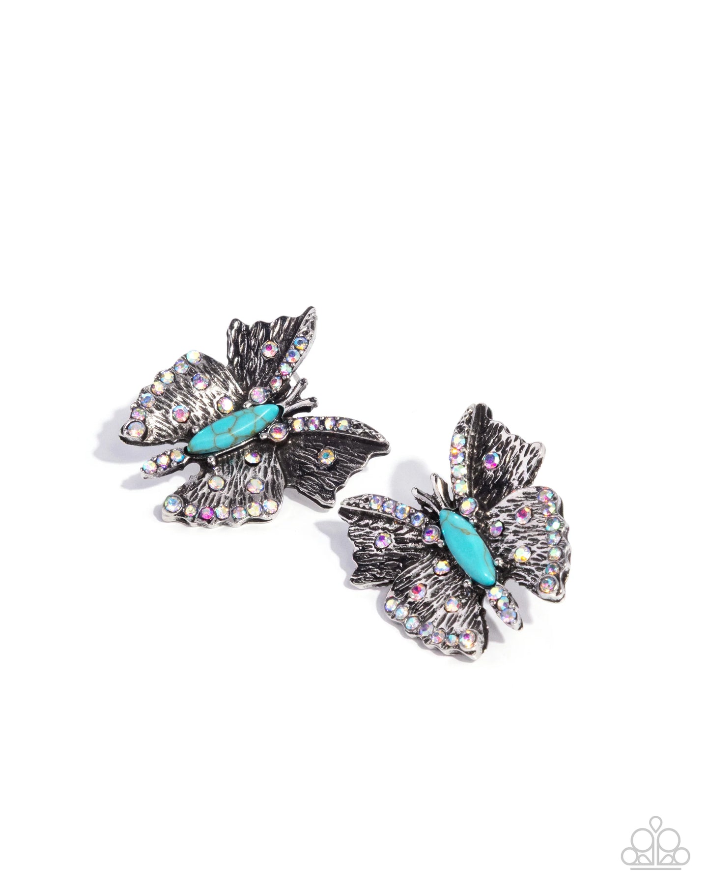 Paparazzi Hovering Harmony - Blue Post Earrings