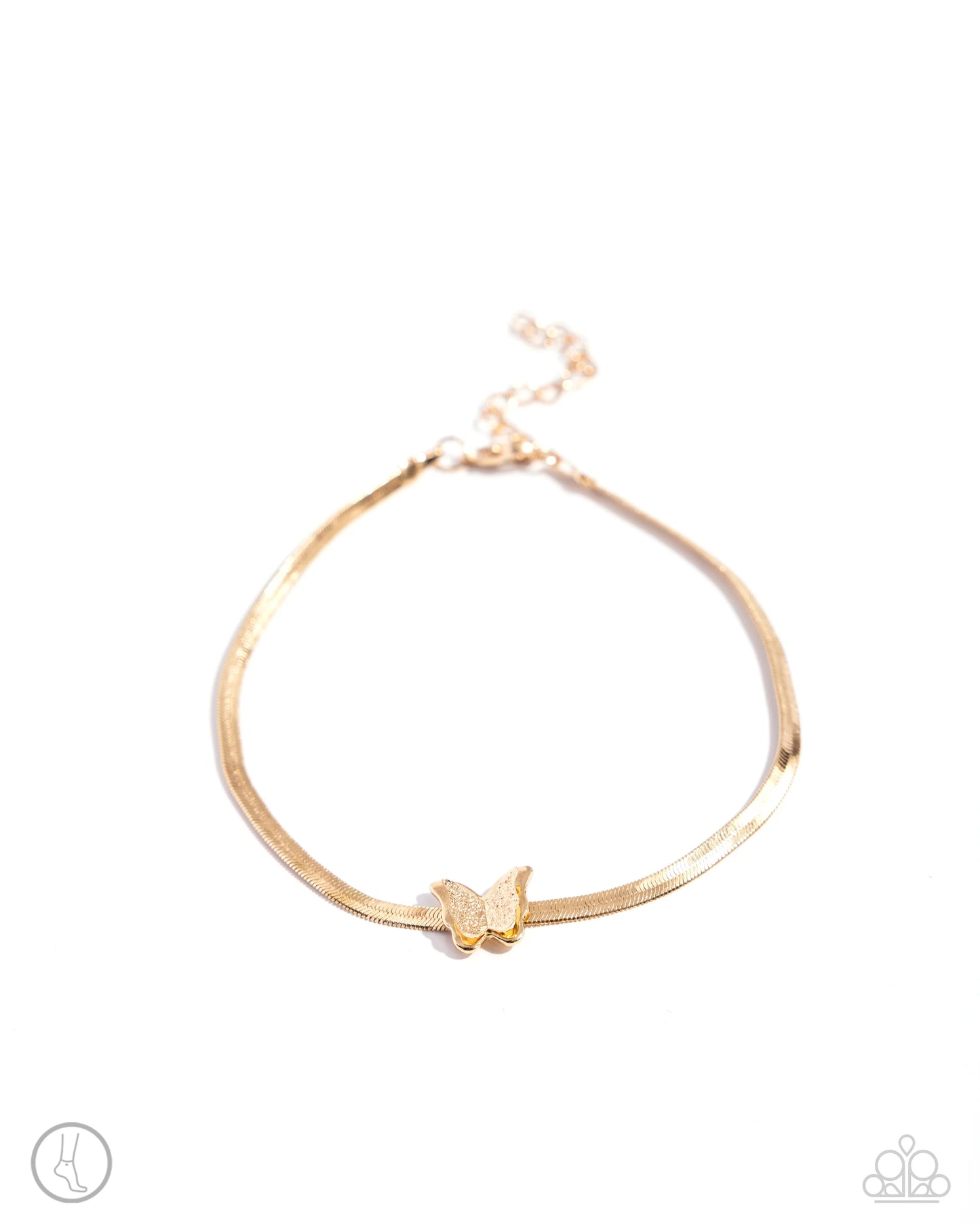 Paparazzi A FLIGHT-ing Chance - Gold Anklet