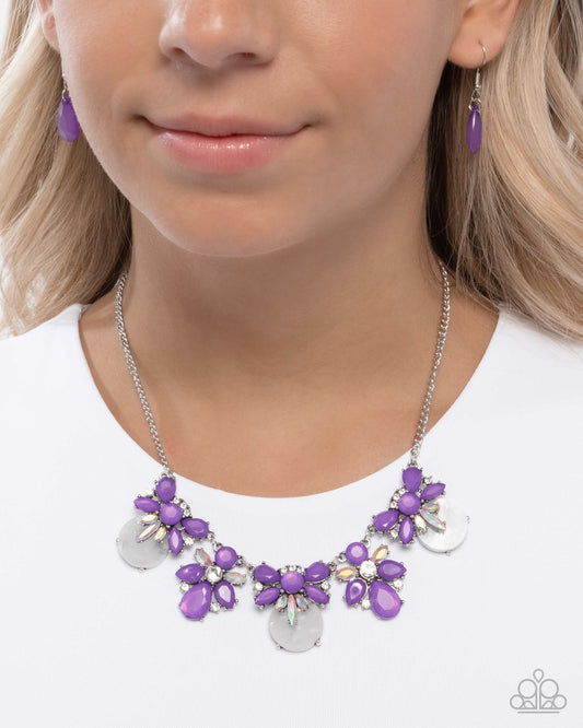 Paparazzi Socialite Statement - Purple Necklace