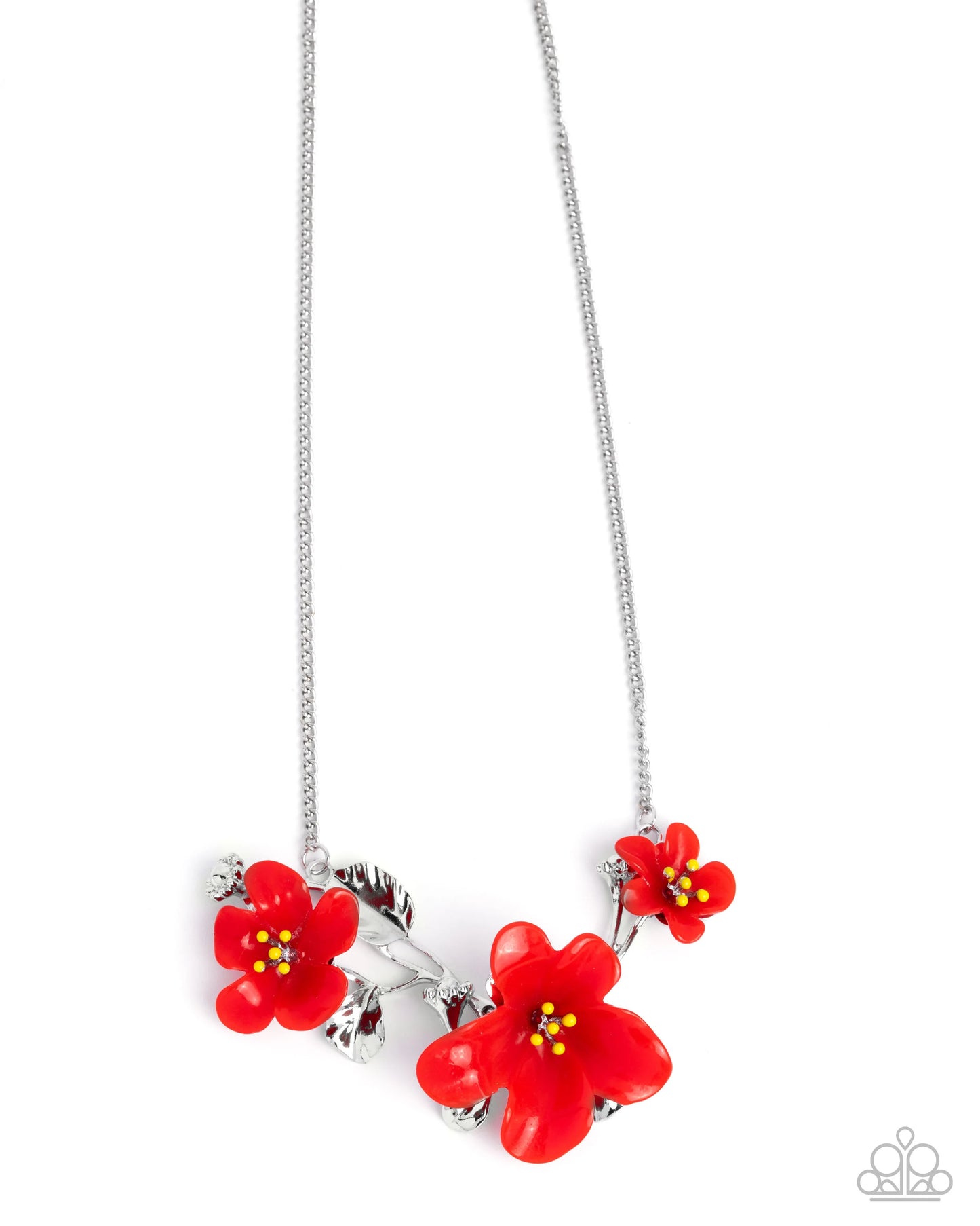 Paparazzi Floral Forecast - Red Necklace