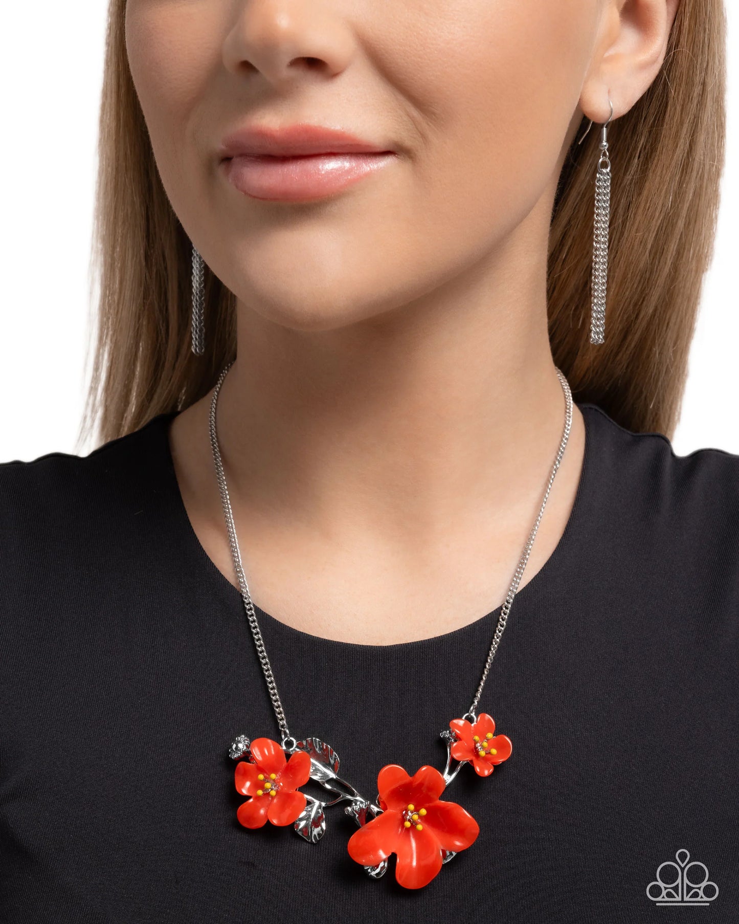 Paparazzi Floral Forecast - Red Necklace
