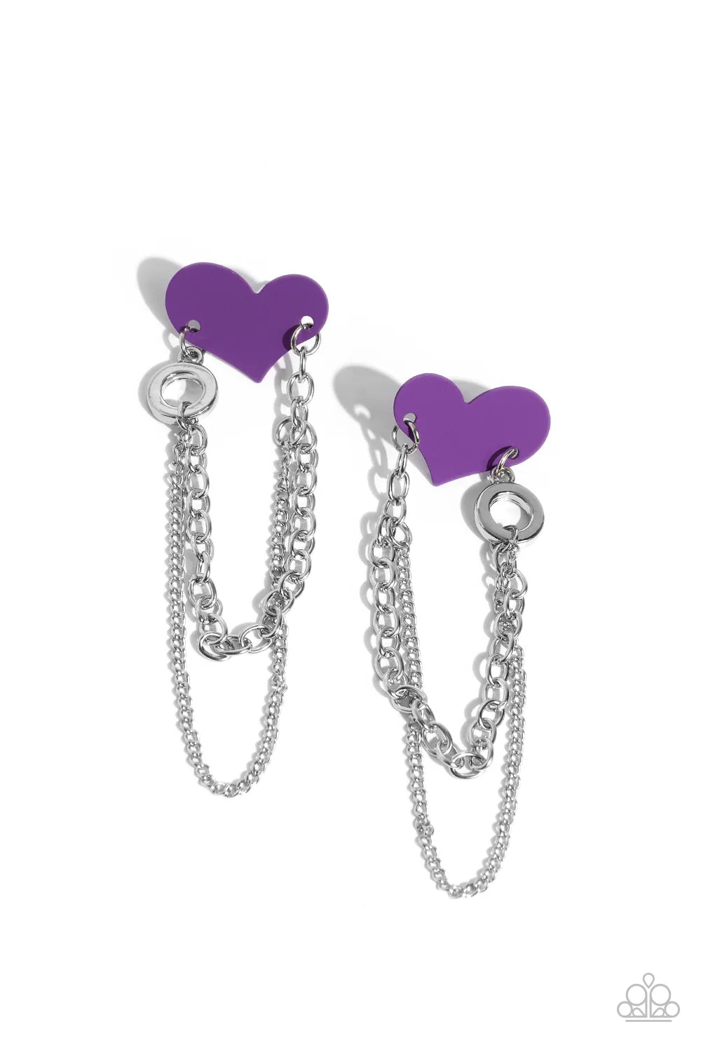 Paparazzi Altered Affection - Purple Post Earrings