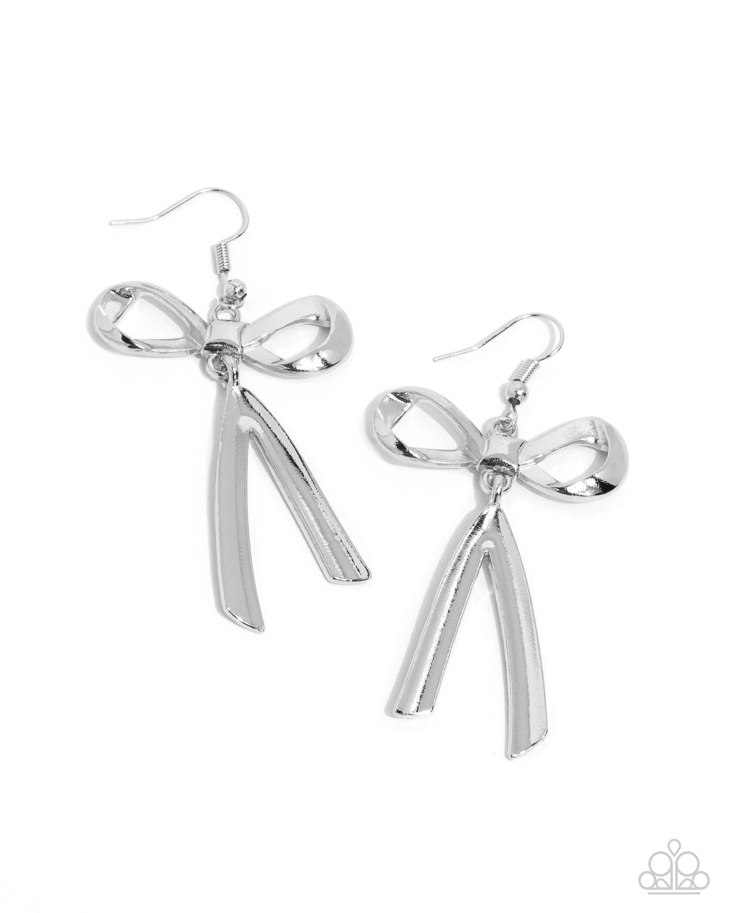 Paparazzi Dapper Delivery - Silver Earrings