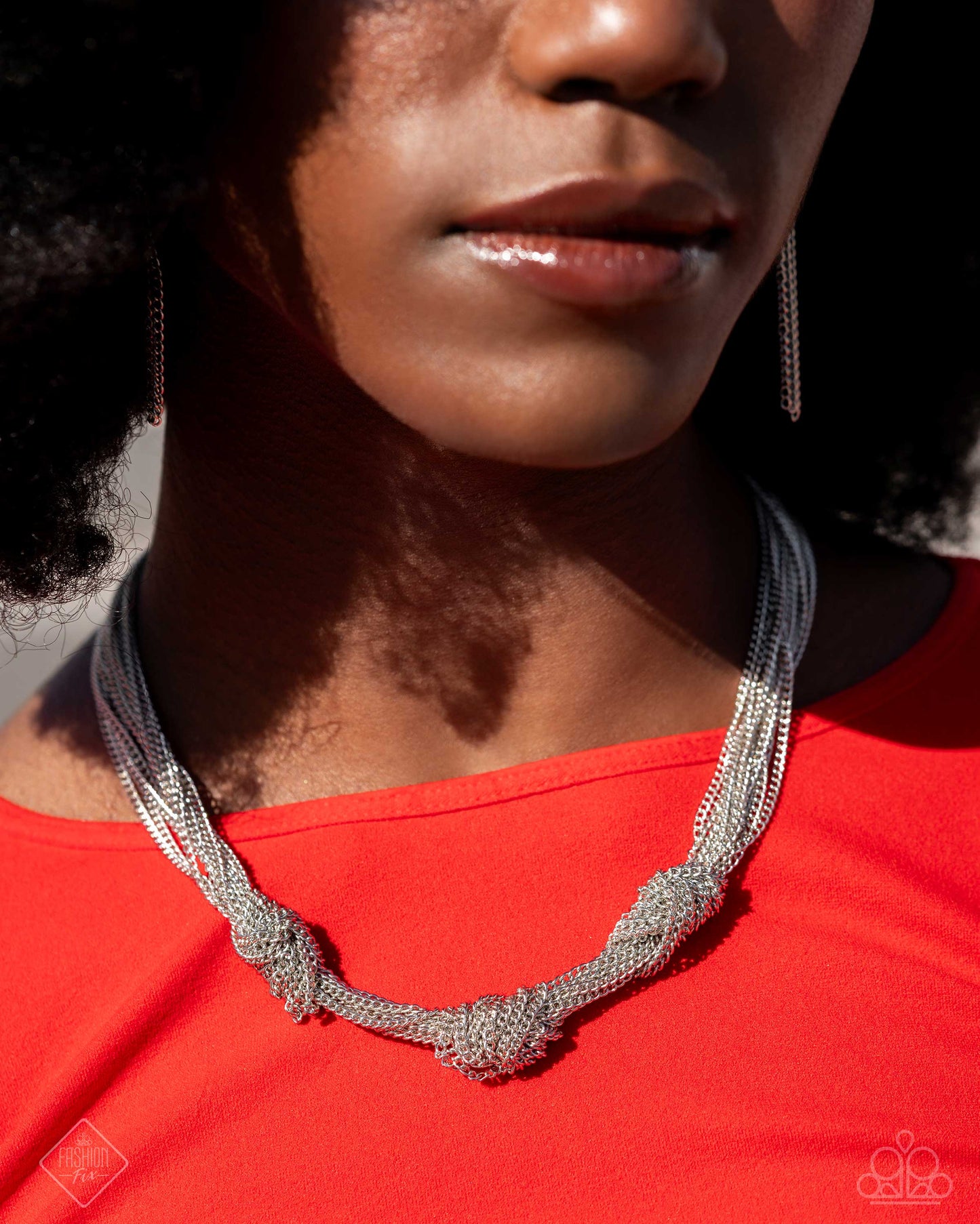 Necklace: "Copious Command - Silver" Hoop Earring: "Copious Caliber - Silver" Bracelet: "Copious Choice - Silver" Bracelet: "Copious Control - Silver