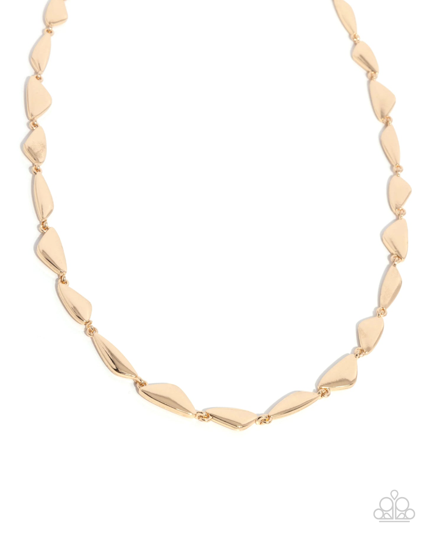 Paparazzi Sharp Soliloquy Gold Necklace