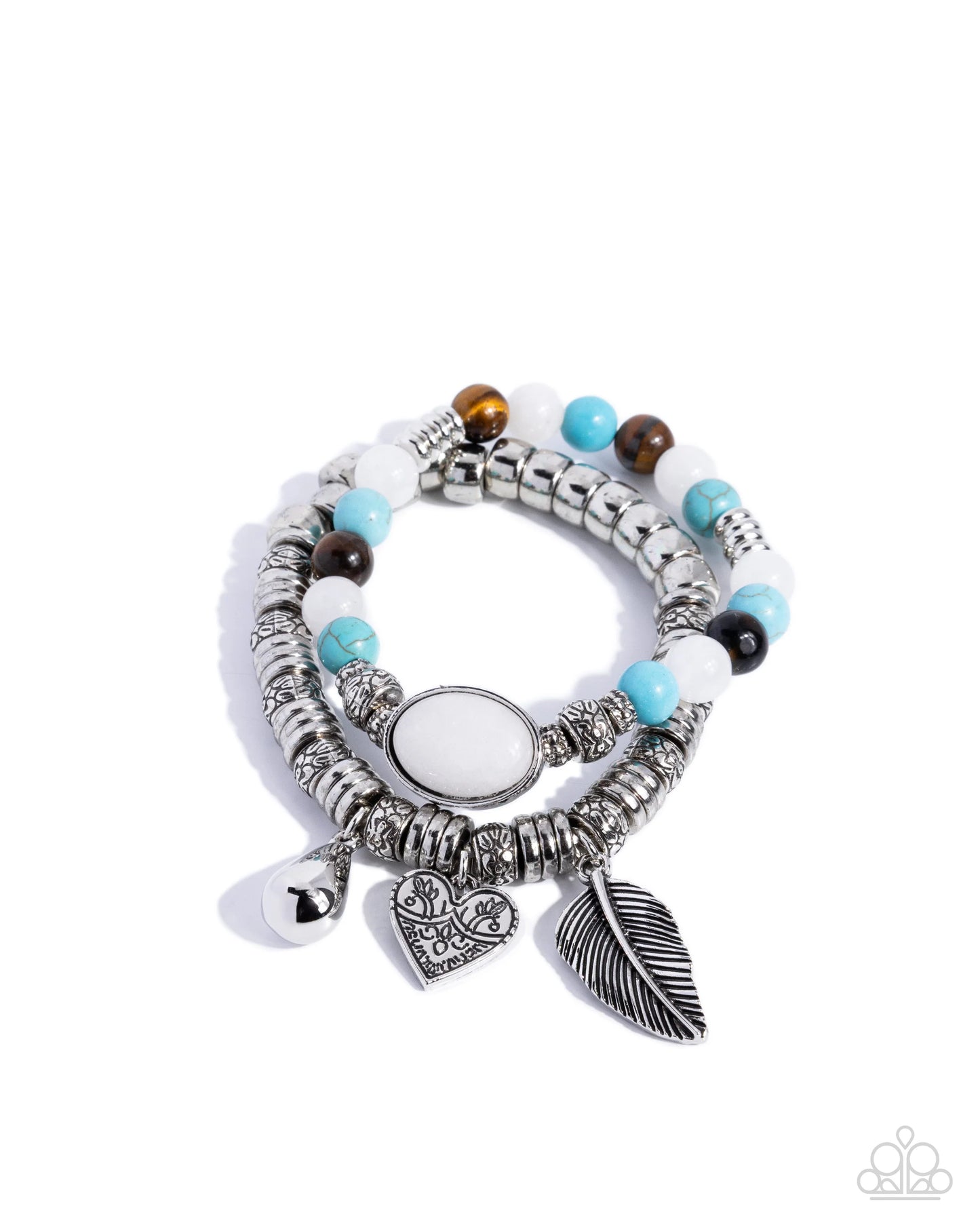 Seasonal Selfie - white - Paparazzi bracelet