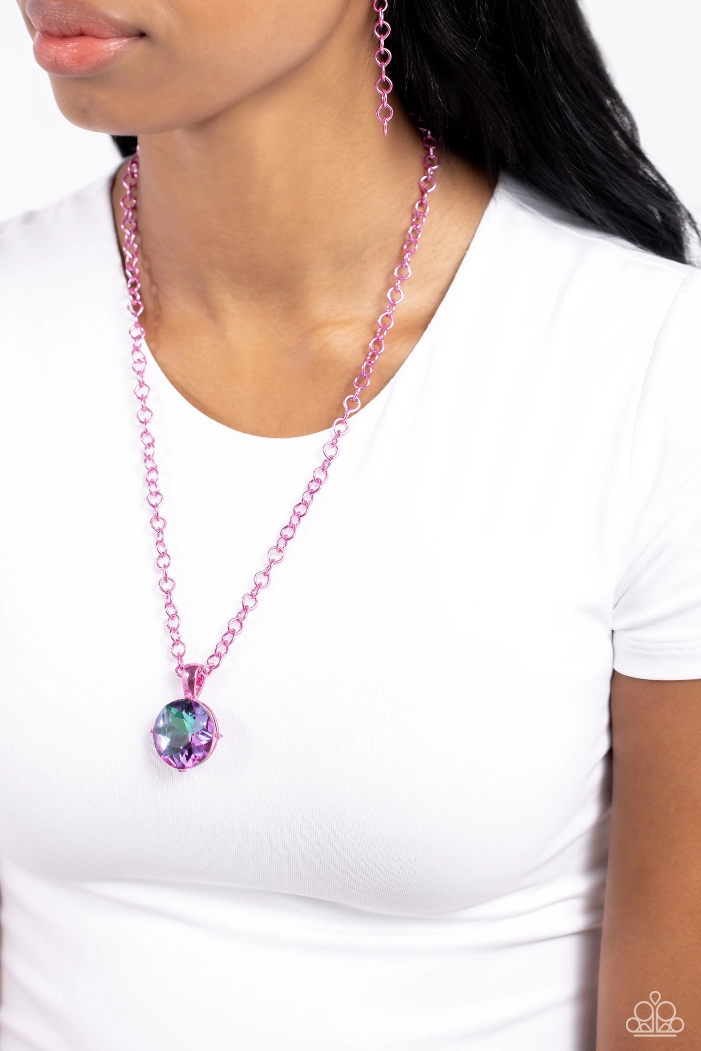 Paparazzi Las Vegas DIP - Pink Necklace