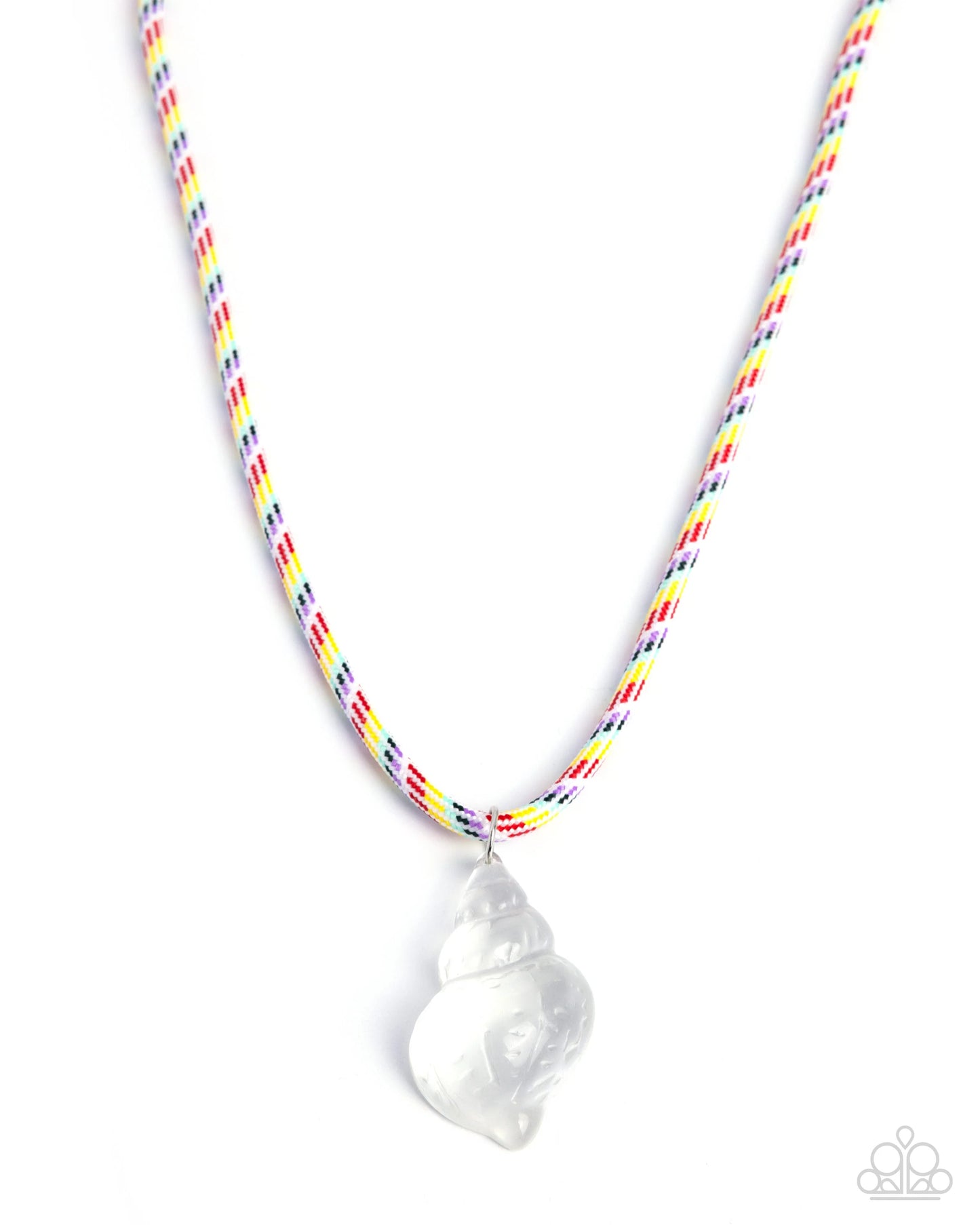 Swanky Shell - white - Paparazzi necklace