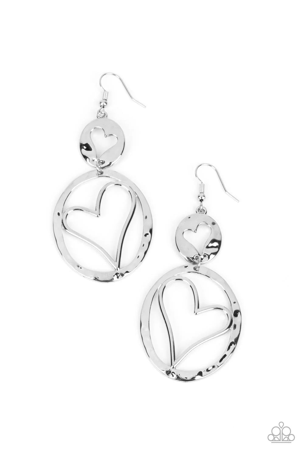 Paparazzi Enchanting Echo - Silver Earrings