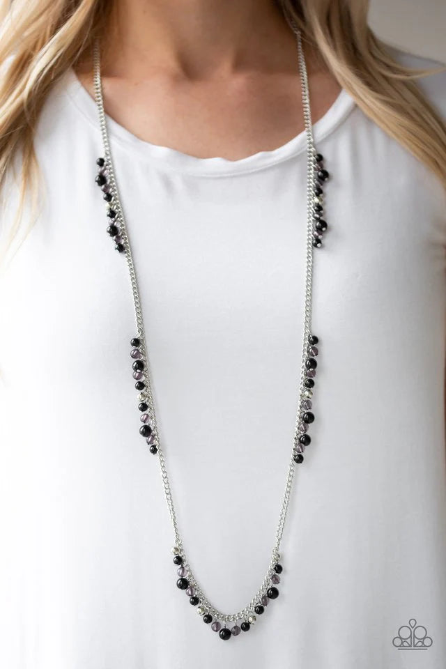 Paparazzi Miami Mojito - Black Necklace
