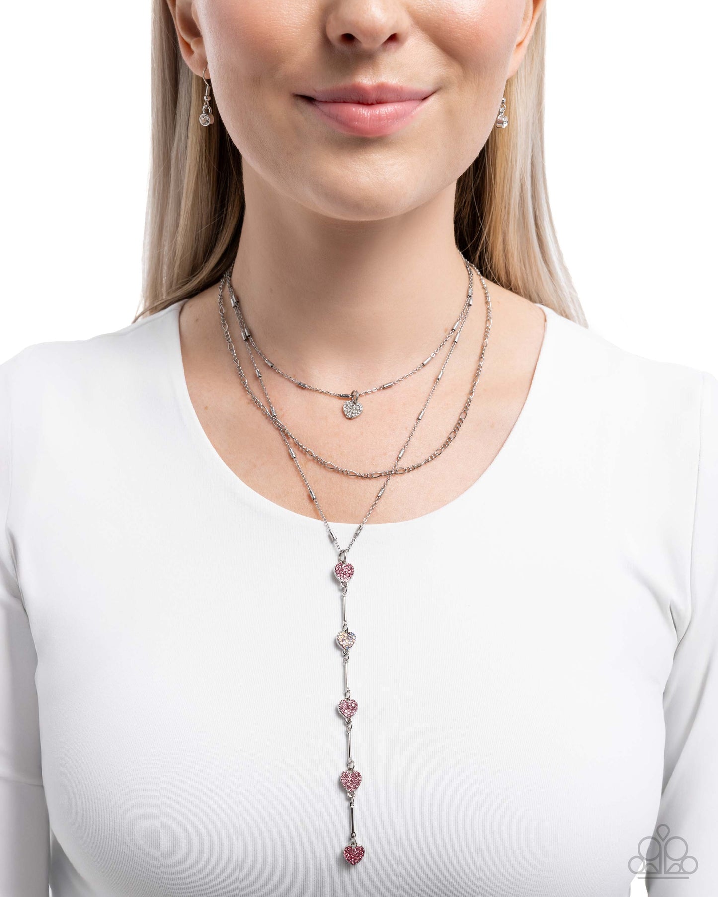 Paparazzi Valiant Valentine Pink Necklace