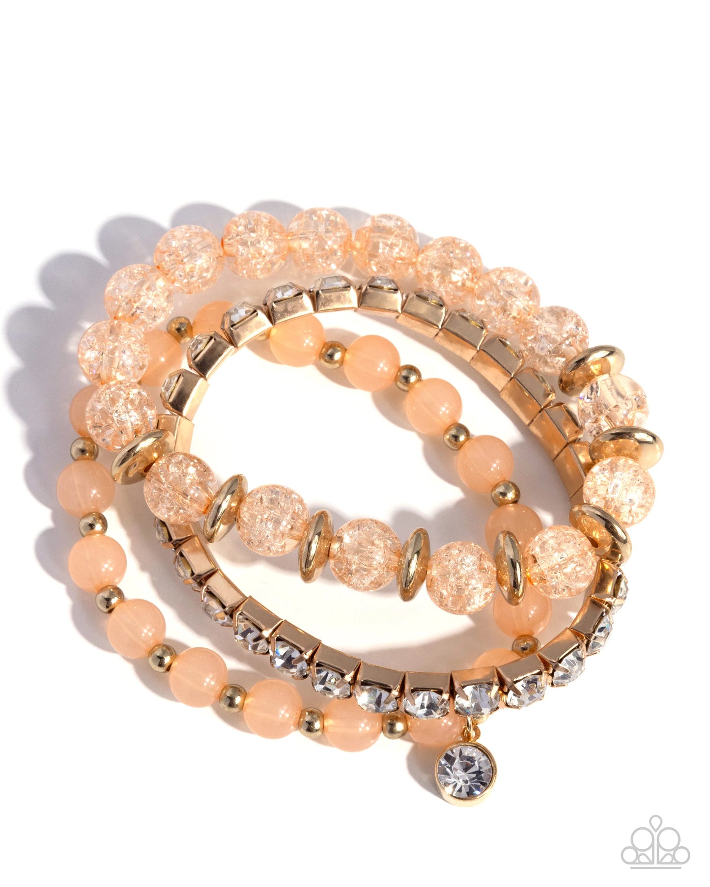 Shattered Style - gold - Paparazzi bracelet