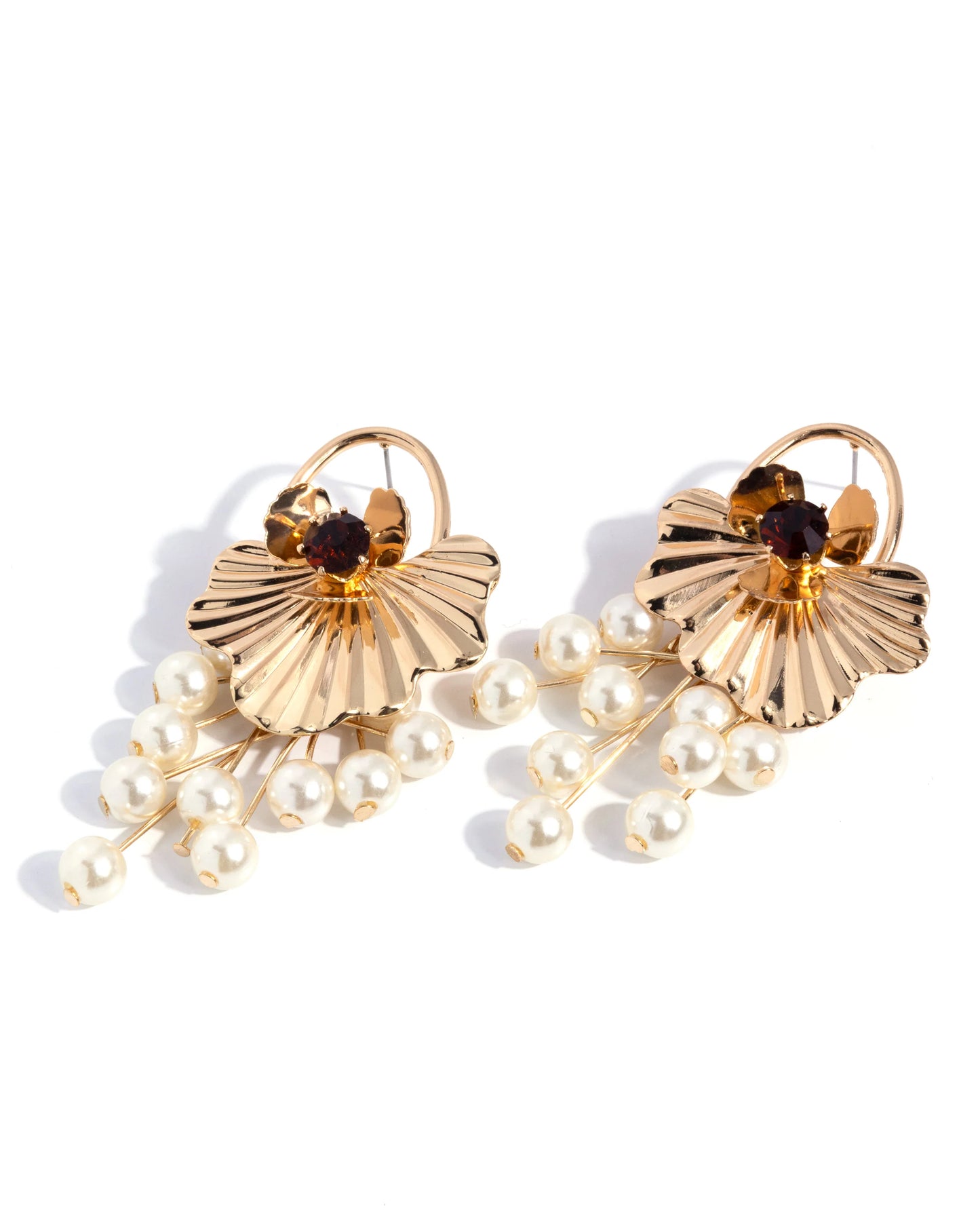 Flared Fringe - brown - Paparazzi earrings