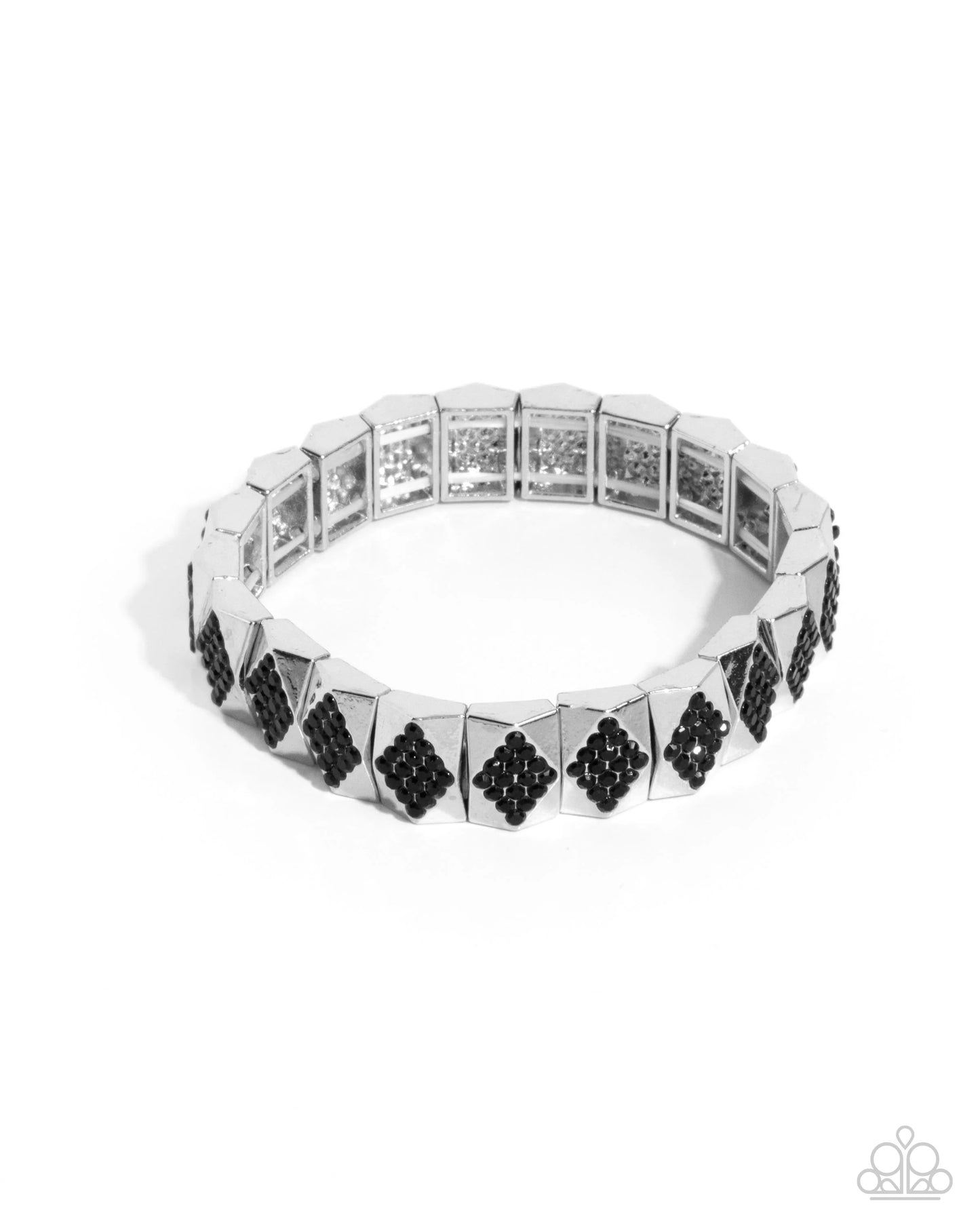 Paparazzi Ornate Outline Black Bracelet