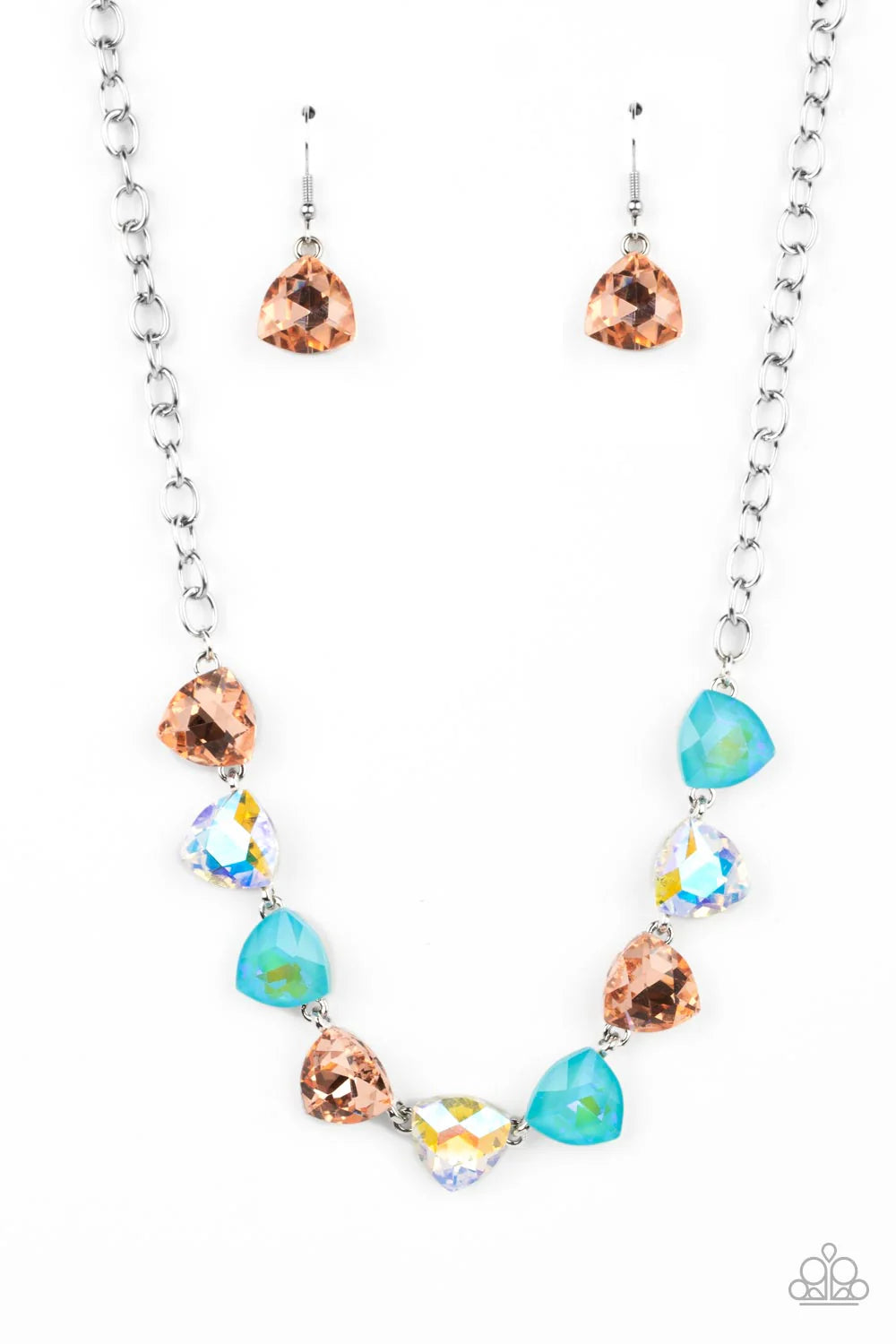Paparazzi Dreamy Drama - Orange Necklace