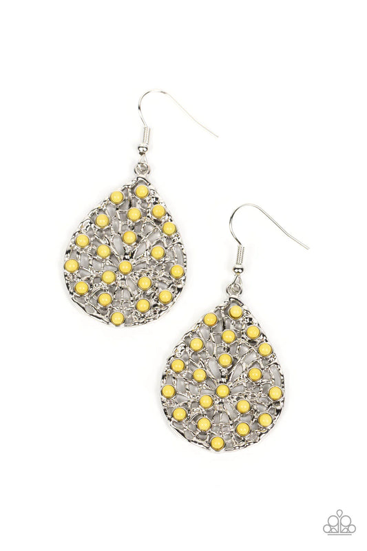 Paparazzi Botanical Berries - Yellow Earrings
