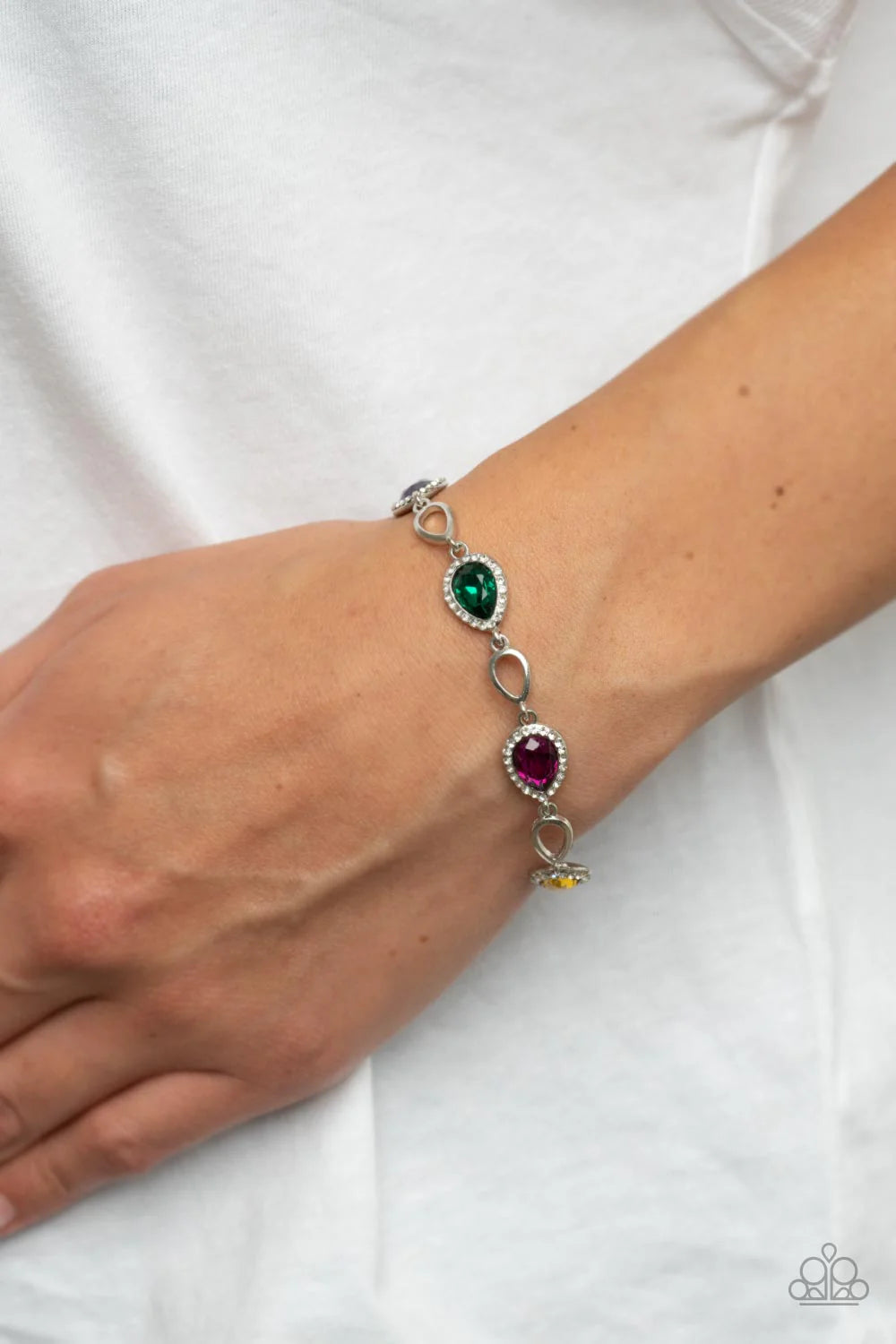 Paparazzi Timelessly Teary - Multi Bracelet
