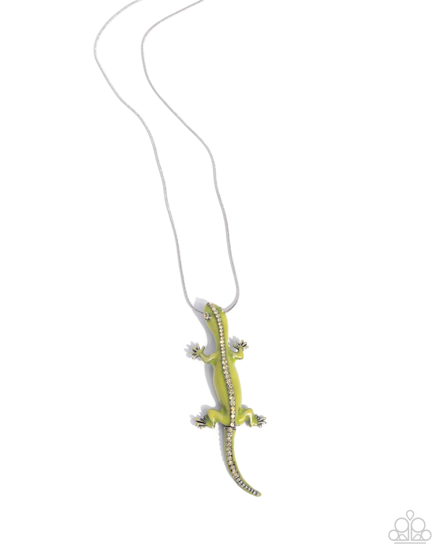 Paparazzi Salamander Statement - Green Necklace
