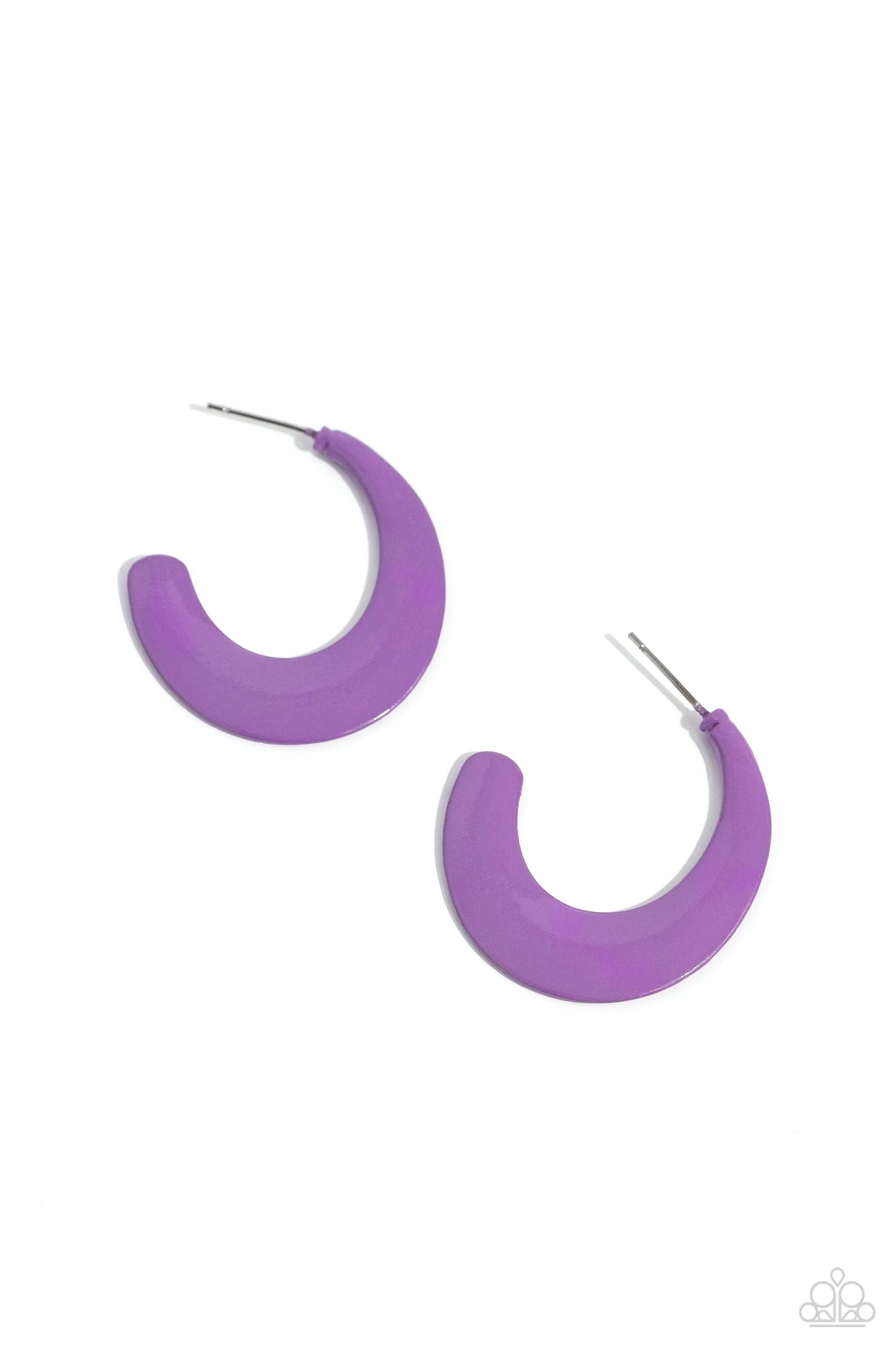 Paparazzi Fun-Loving Feature - Purple Earrings