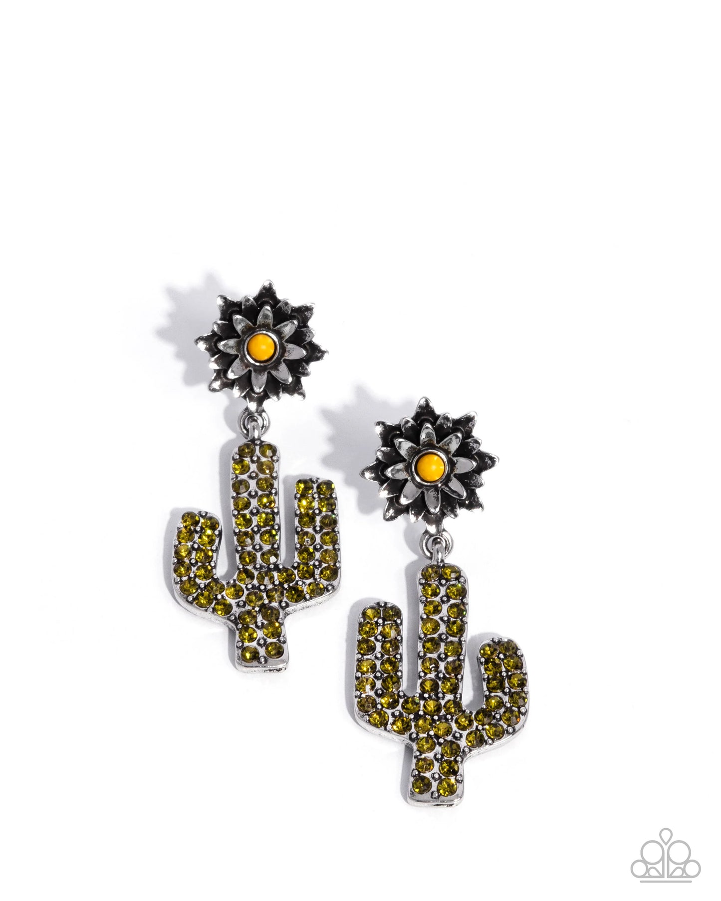 Necklace: "Cactus Cascade - Yellow" 
Post Earring: "Cactus Cause - Yellow”