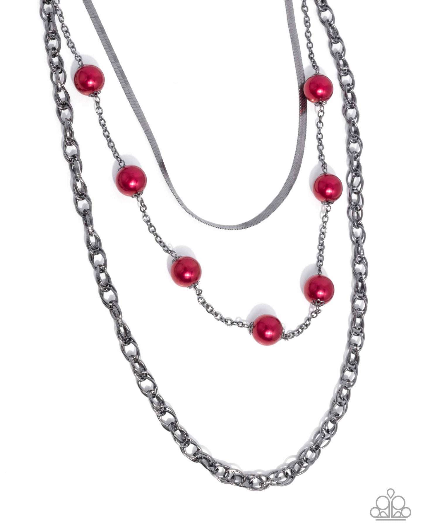 Paparazzi ♥ High-Class Haute - Red ♥ Necklace