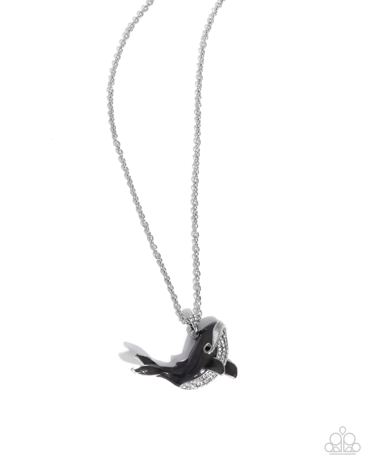 PAPARAZZI WHALE WATCHING - SILVER NECKLACE