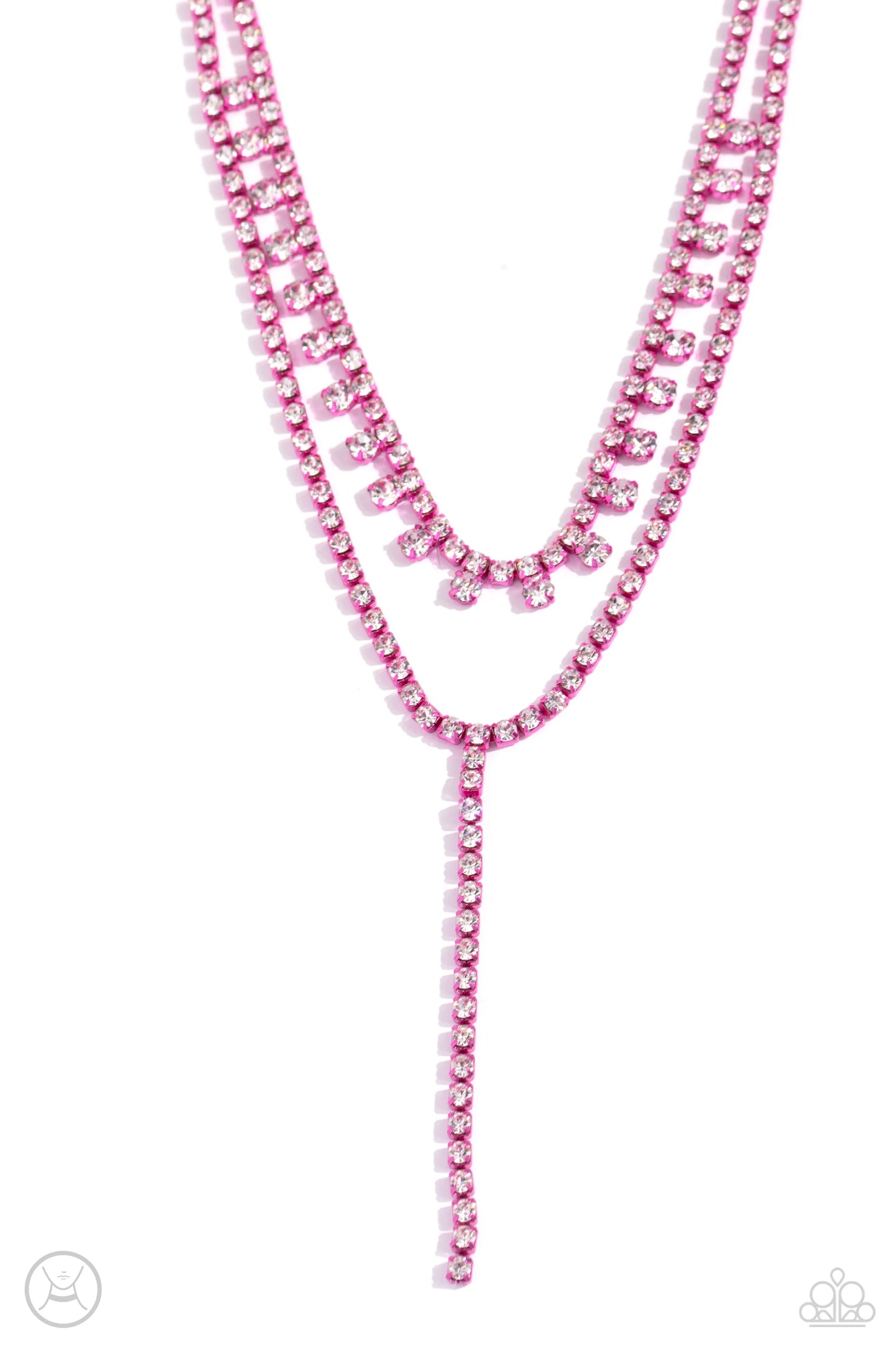 Paparazzi ♥ Champagne Night - Pink ♥ Necklace