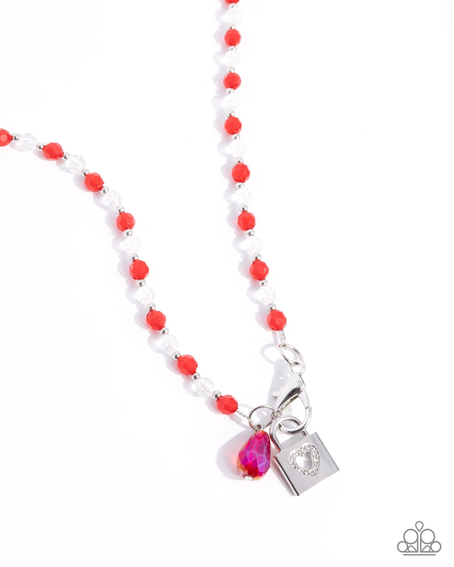 Paparazzi Love Match - Red Necklace