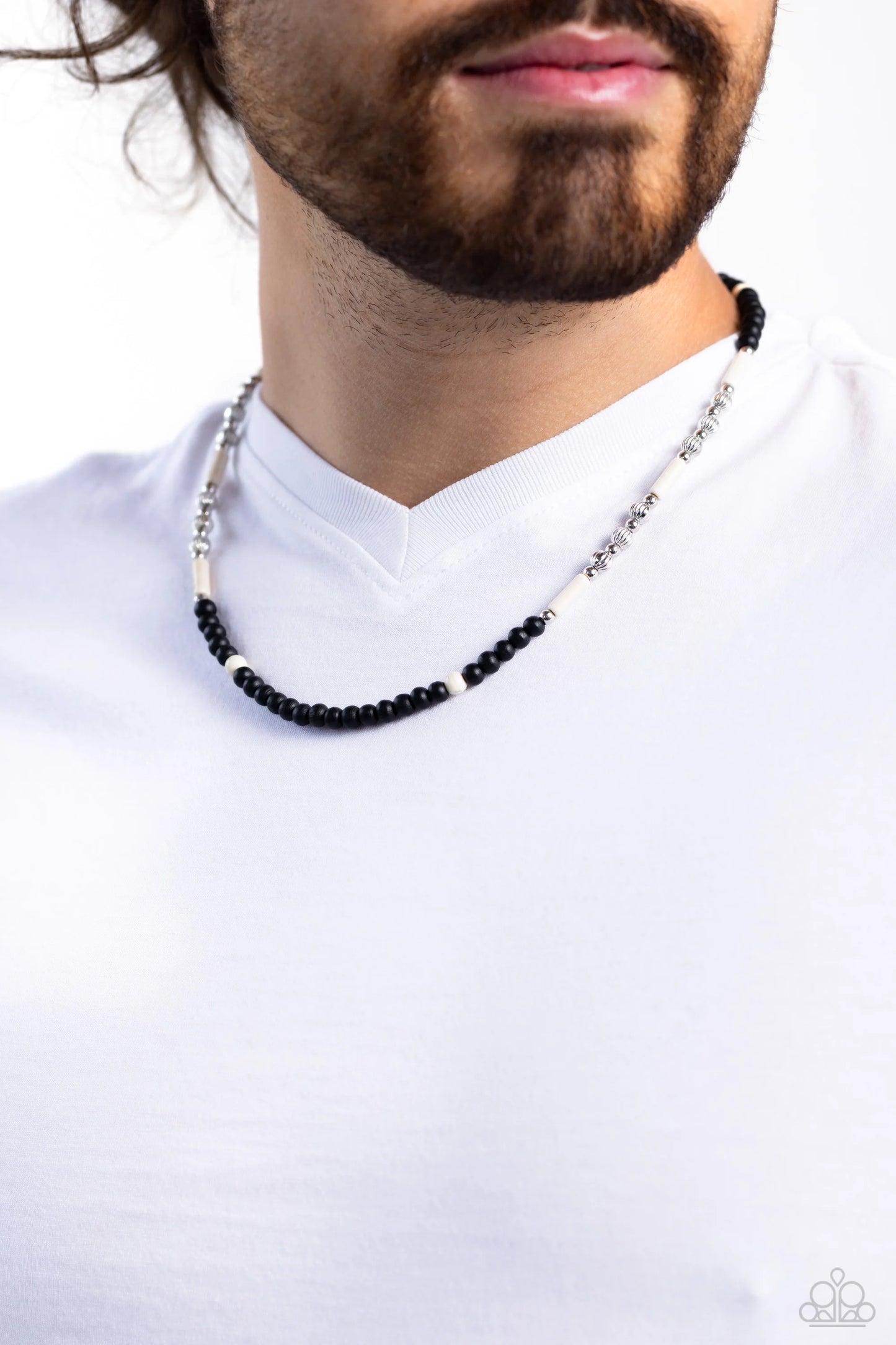 Paparazzi Volcanic Valiance - White Necklace