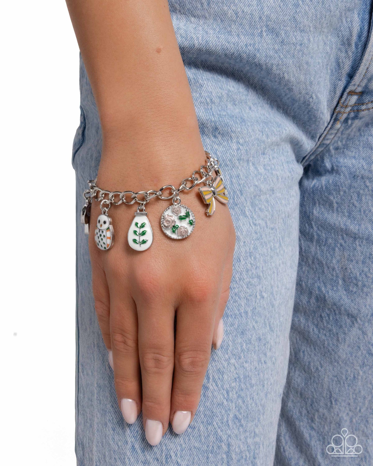 Paparazzi Complex Charms - Yellow Bracelet