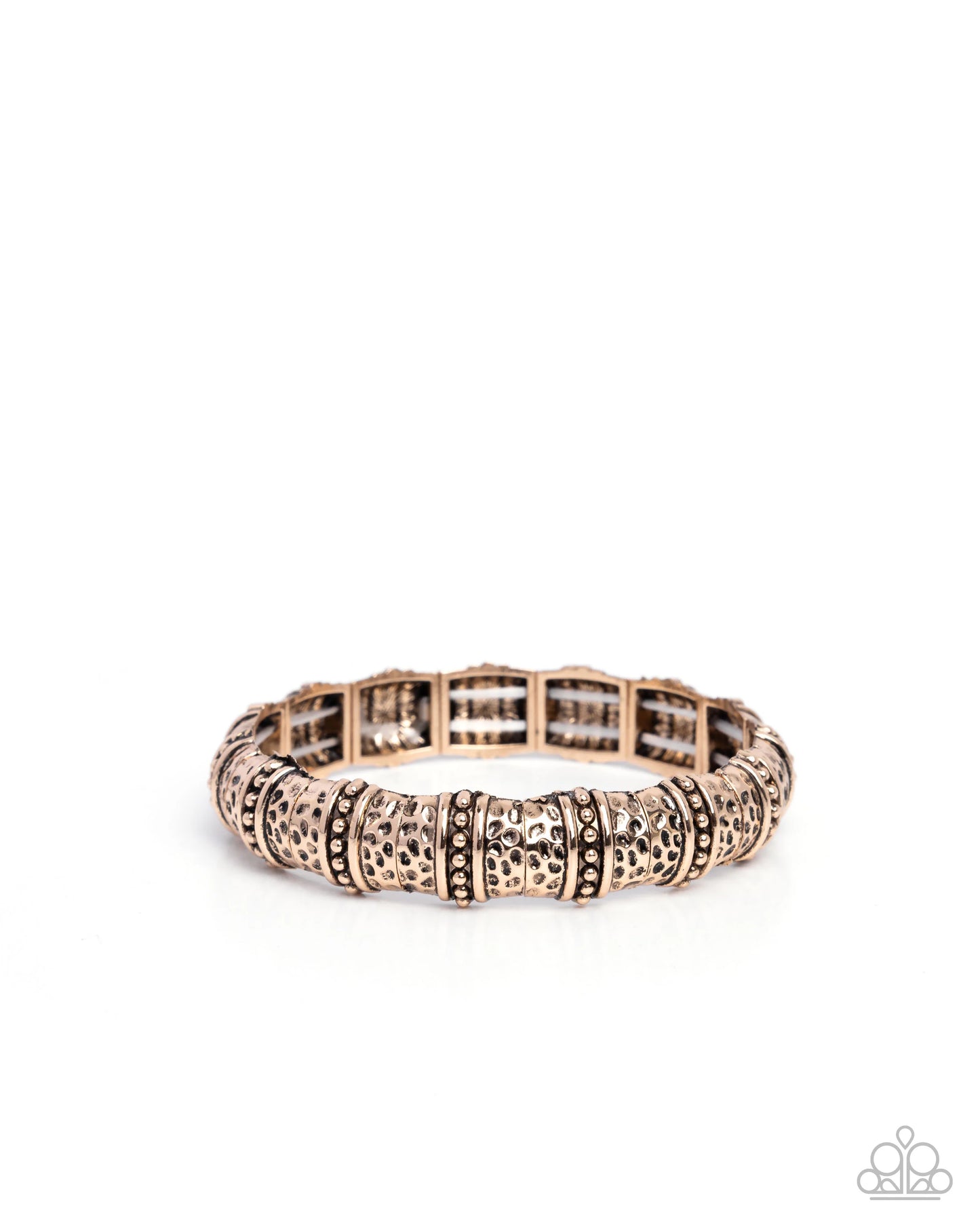 Paparazzi Hammered Homage - Gold Bracelet