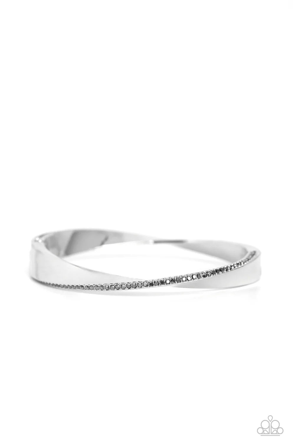 Paparazzi Encrusted Elegance - Silver Necklace/Paparazzi Artistically Adorned - Silver Bracelet