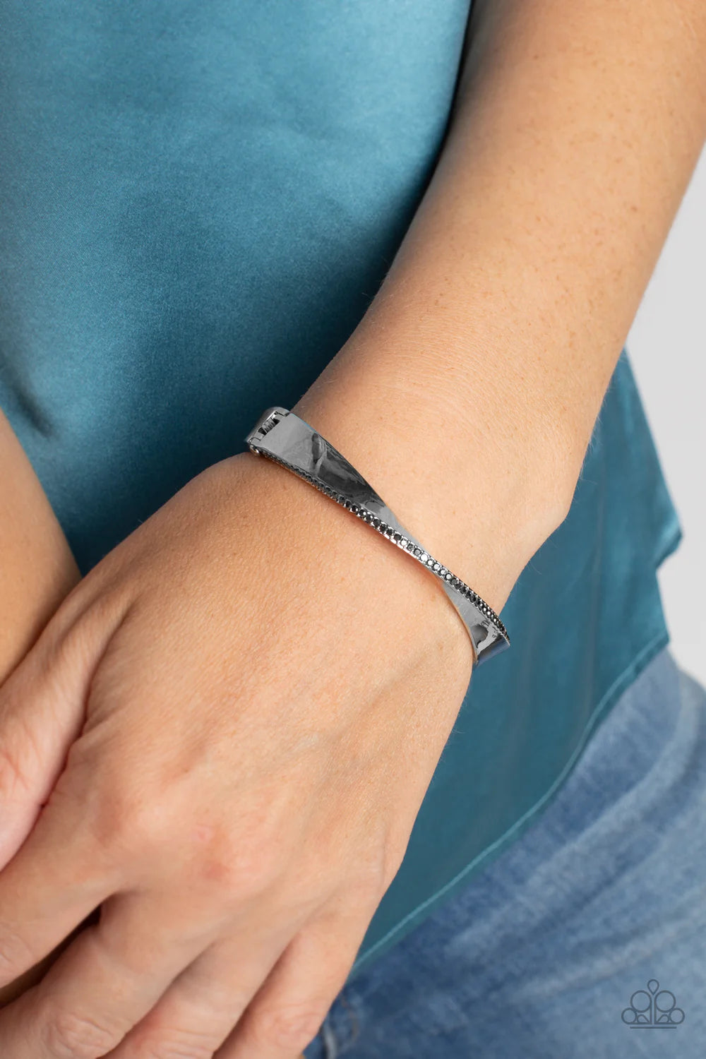 Paparazzi Encrusted Elegance - Silver Necklace/Paparazzi Artistically Adorned - Silver Bracelet