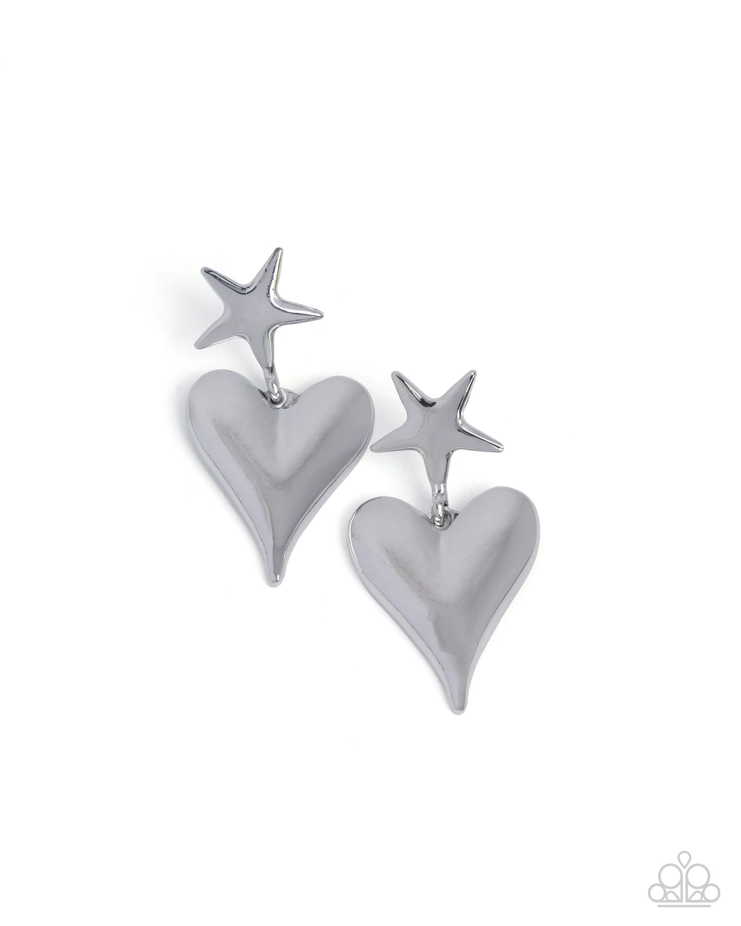 Paparazzi Dynamic Disposition - Silver Post Earrings