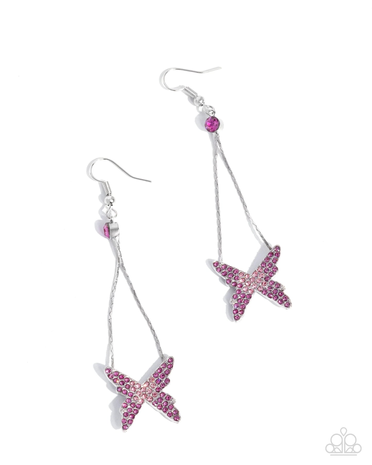Paparazzi Pick A FLIGHT - Pink Earrings